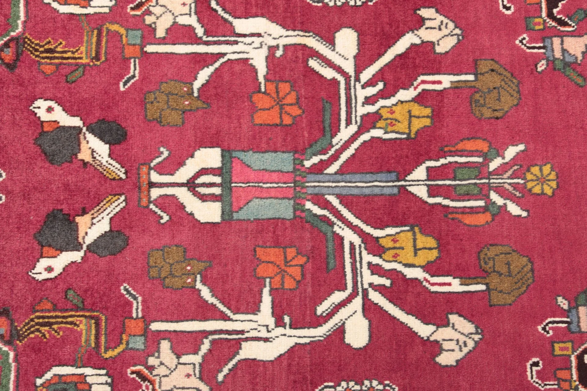 Handgeknüpfter Qashqai Perserteppich, 130 × 196 cm, Wolle