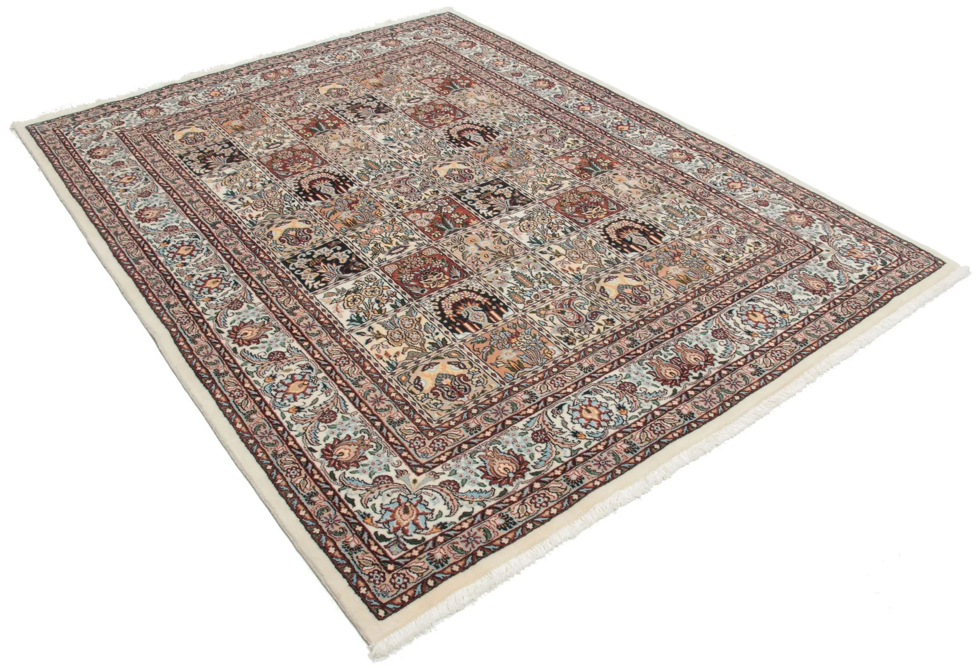 Handgeknüpfter Moud Perserteppich, 155 × 205 cm, Wolle