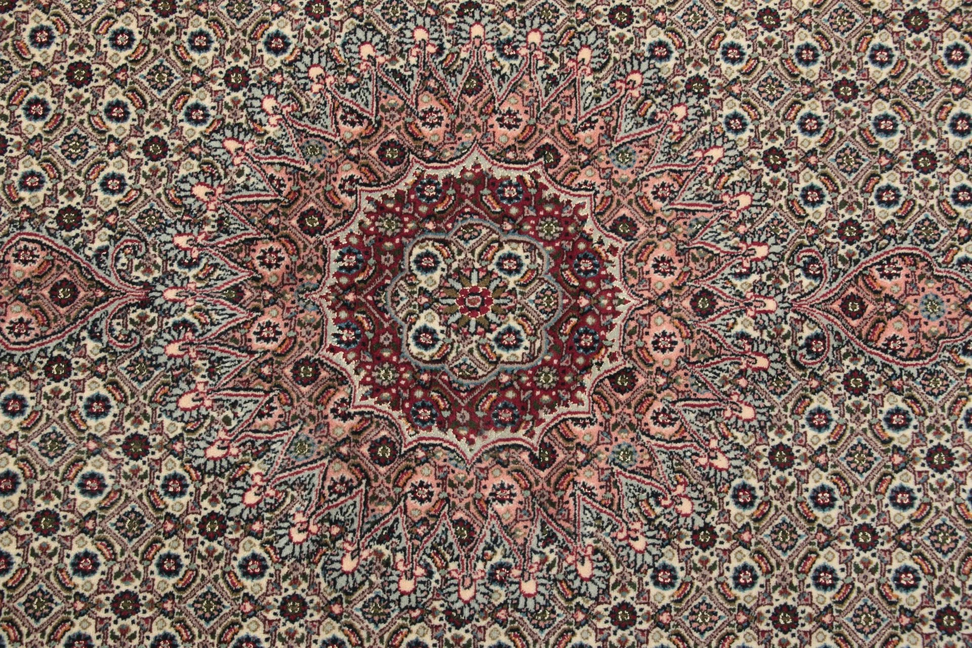 Handgeknüpfter Moud Perserteppich, 150 × 200 cm, Wolle