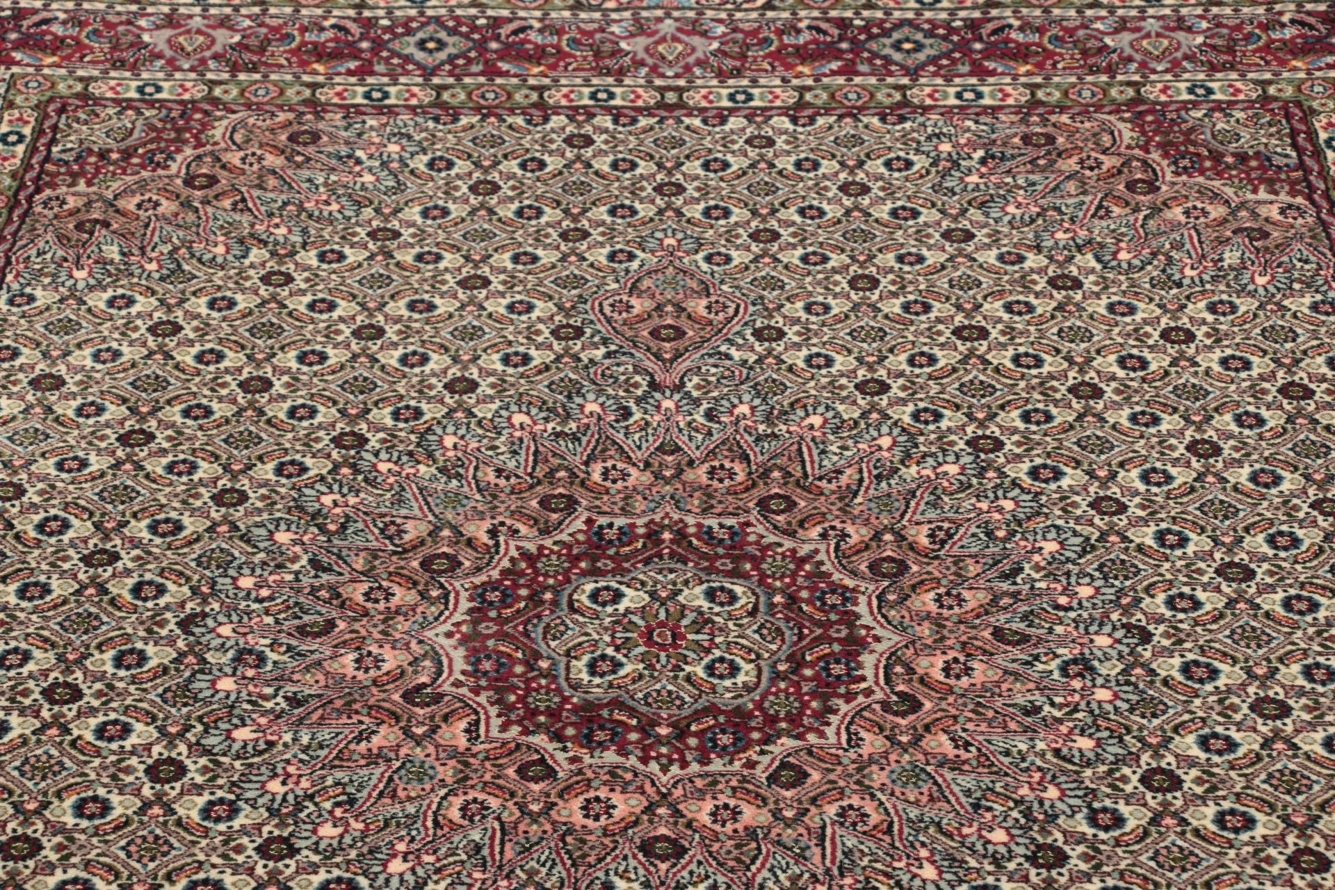 Handgeknüpfter Moud Perserteppich, 150 × 200 cm, Wolle