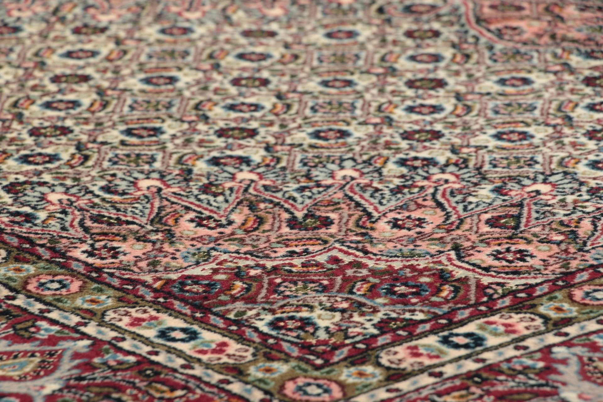 Handgeknüpfter Moud Perserteppich, 150 × 200 cm, Wolle