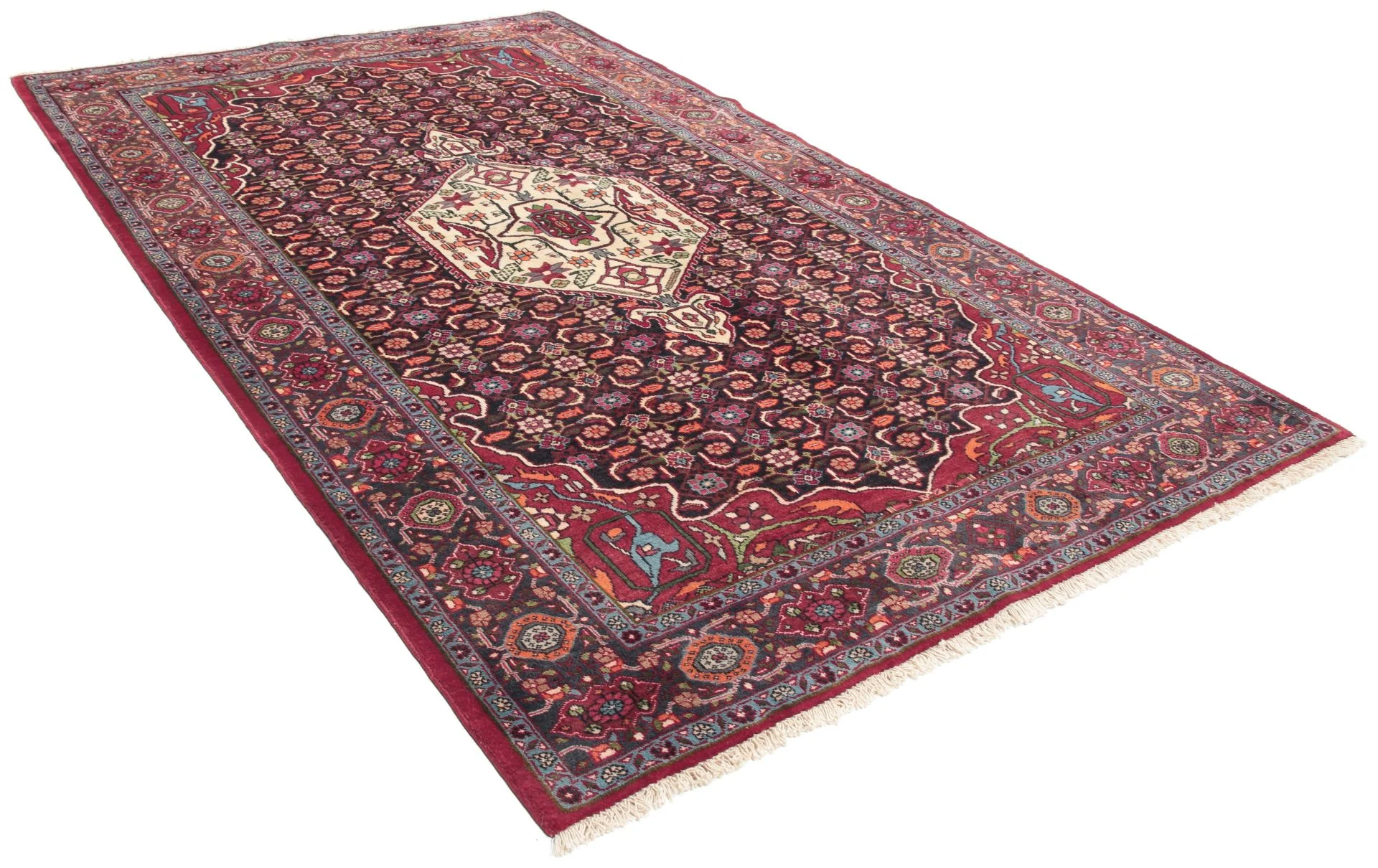 Bijar Perserteppich aus Iran, 131 × 209 cm
