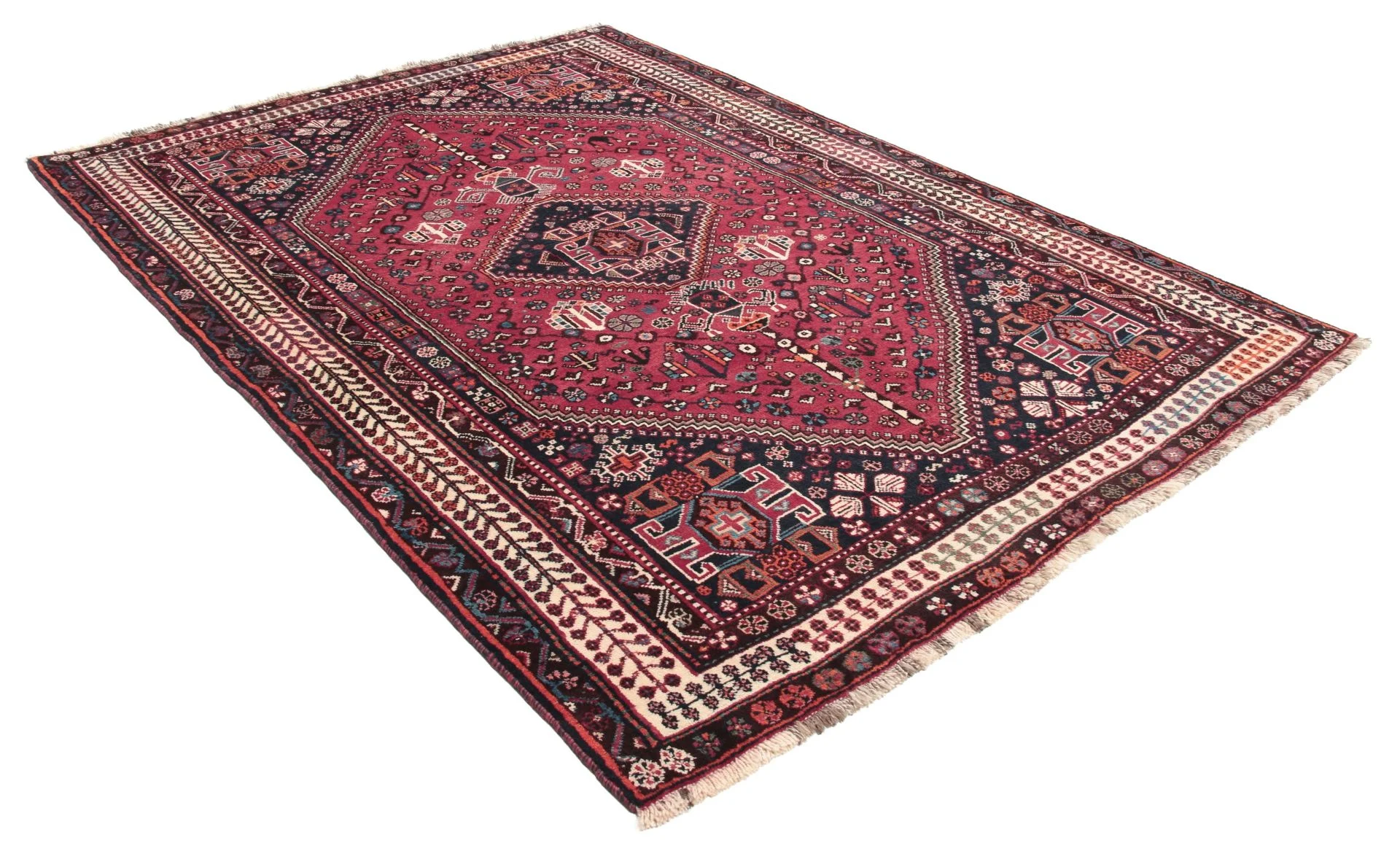 Qashqai Perserteppich aus Iran, 154 × 215 cm