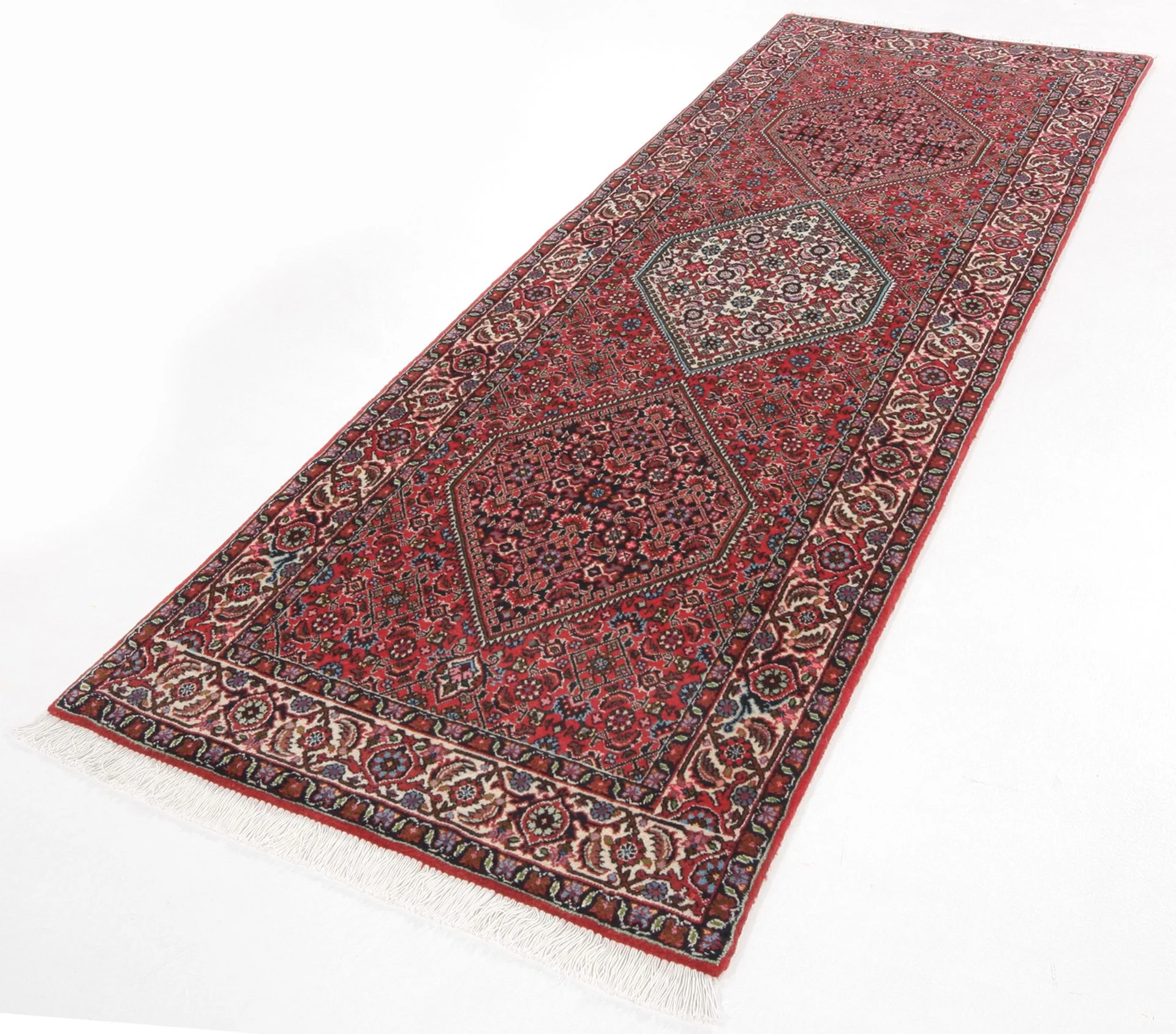 Handgeknüpfter Bijar Perserteppich, 85 × 257 cm, Wolle