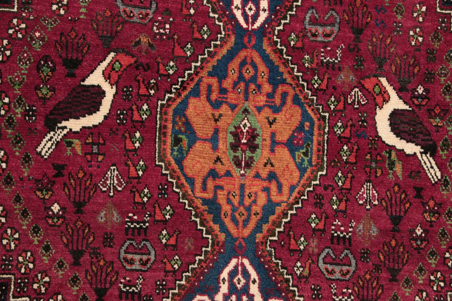 Handgeknüpfter Qashqai Perserteppich, 122 × 176 cm, Wolle