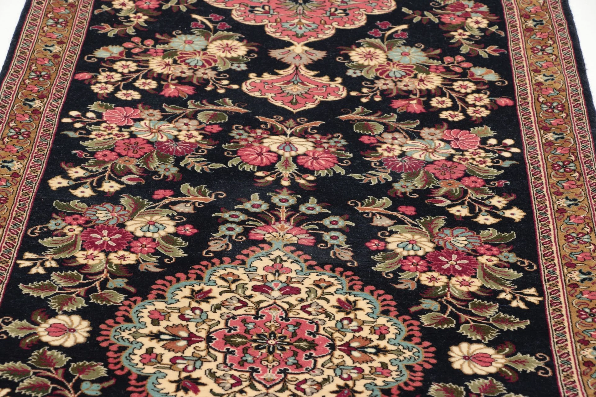 Ghom Perserteppich 81 × 443 cm aus Wolle, handgeknüpft