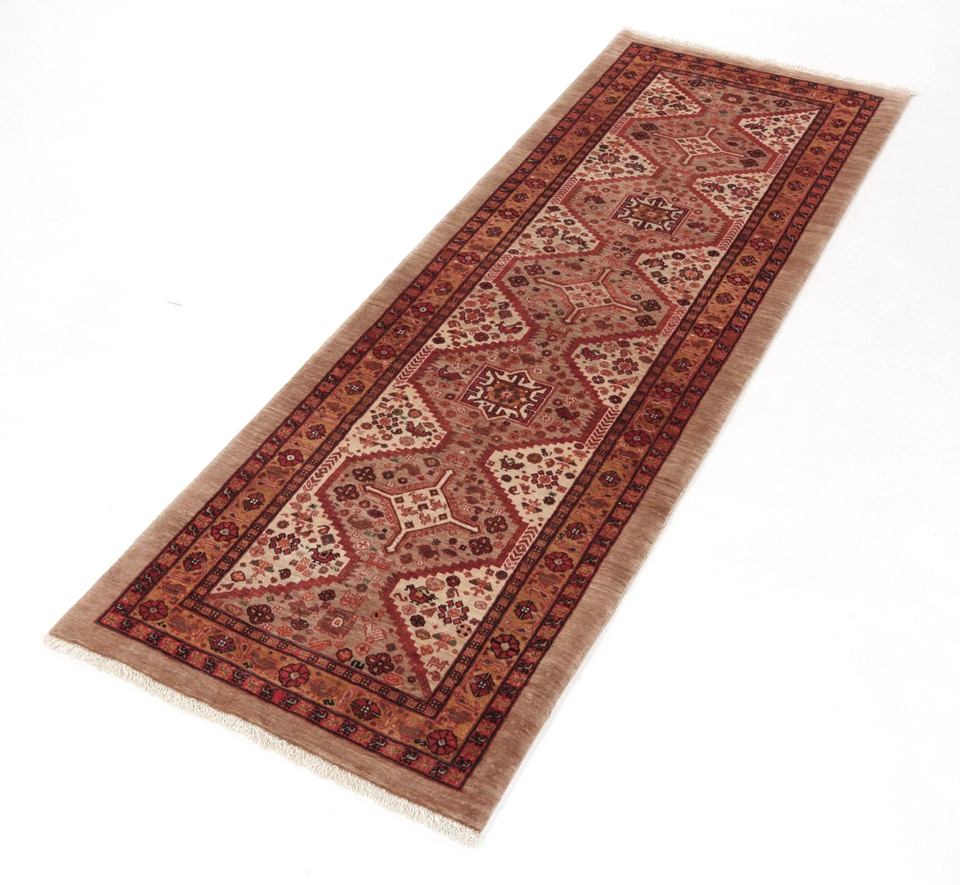perserteppich-gashghai-81-x-254-cm-schurwolle-handgeknupft-laufer-1 Handgeknüpfter Qashqai Perserteppich, 81 × 254 cm, Wolle