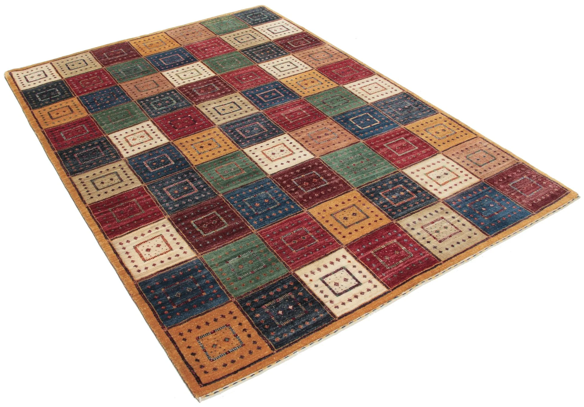 Loribaft Orientteppich 145 × 198 cm aus Wolle, handgeknüpft