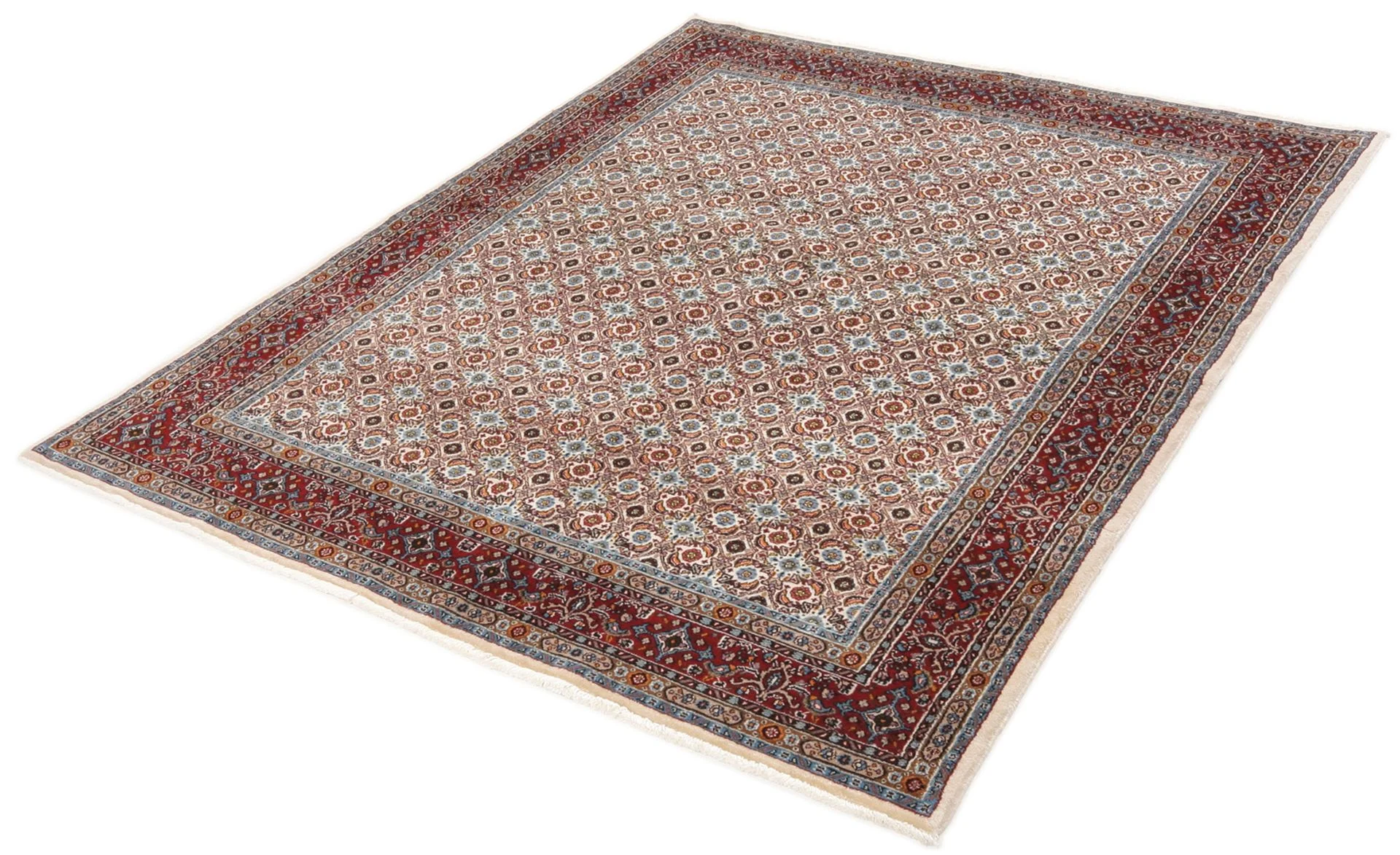 Moud Perserteppich 145 × 190 cm aus Wolle, handgeknüpft