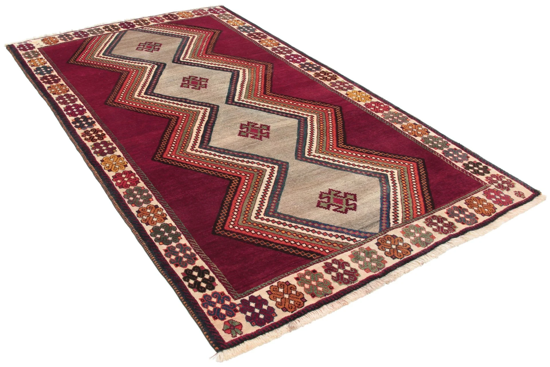 Qashqai Perserteppich 121 × 211 cm aus Wolle, handgeknüpft