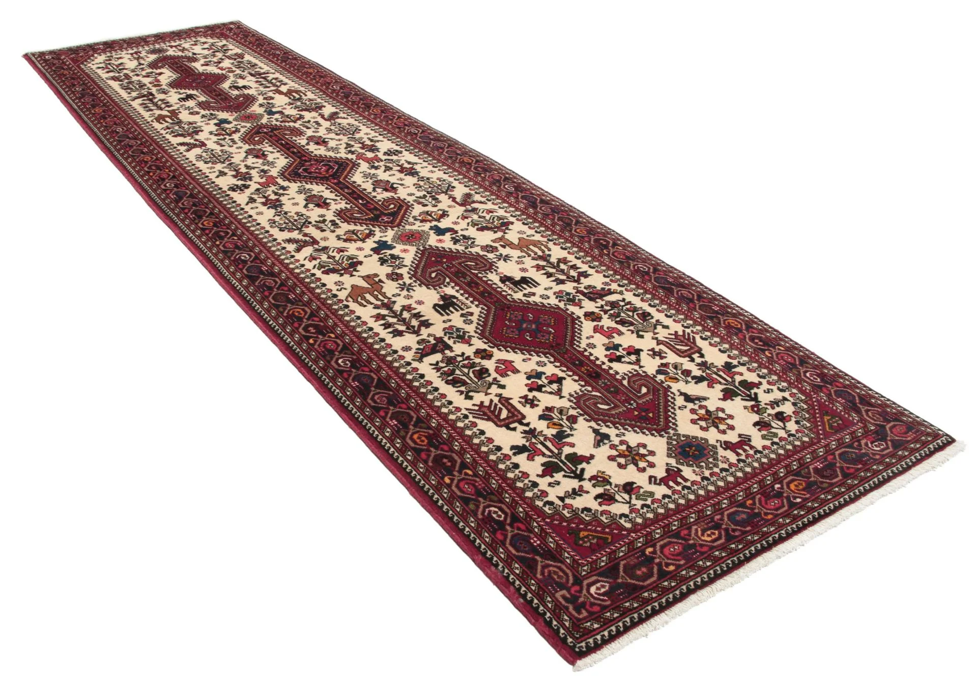 Handgeknüpfter Perserteppich, 82 × 300 cm, Wolle
