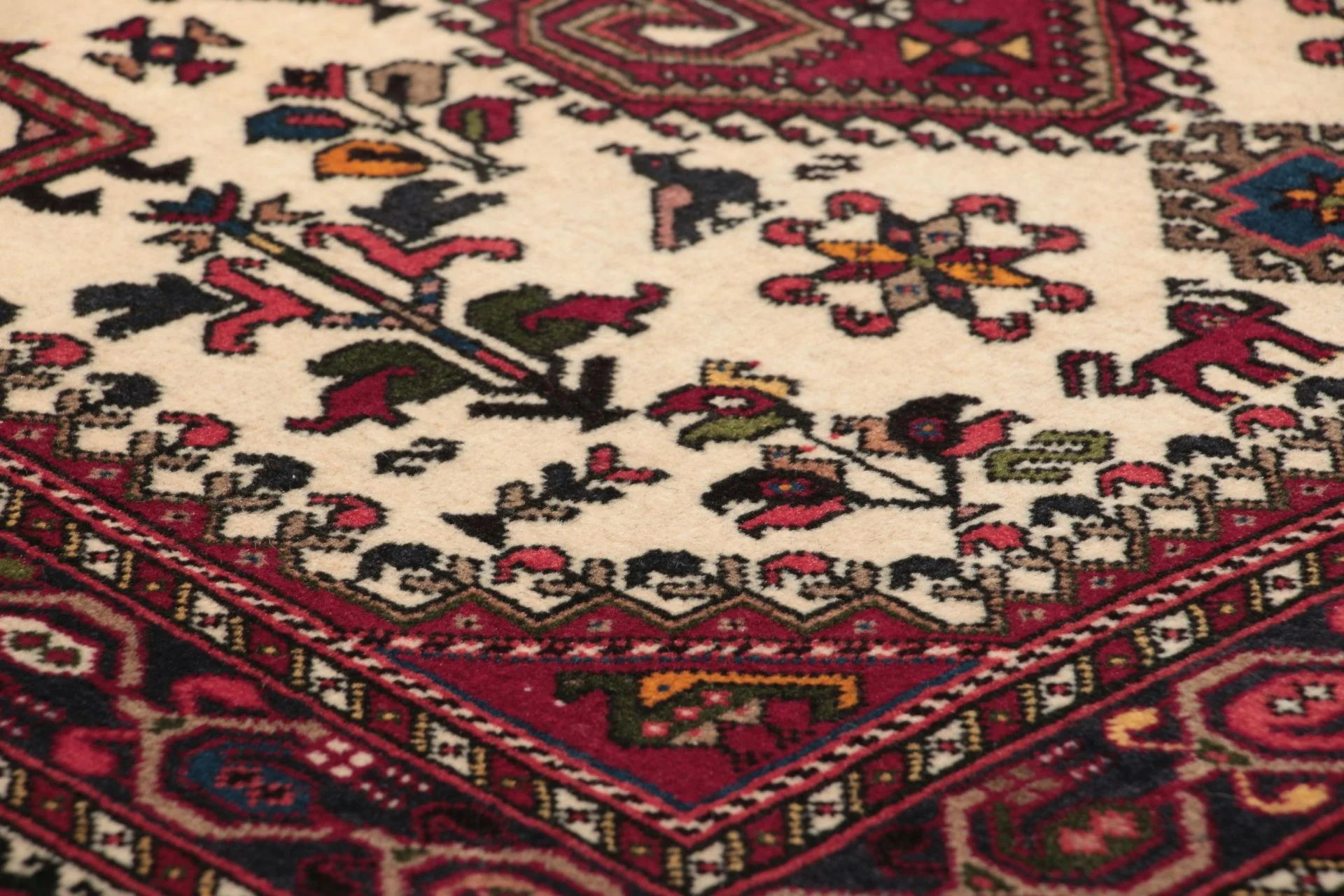 Handgeknüpfter Perserteppich, 82 × 300 cm, Wolle