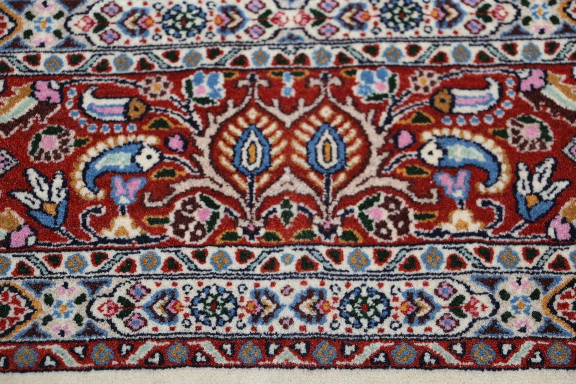 Moud Perserteppich 195 × 202 cm aus Wolle, handgeknüpft