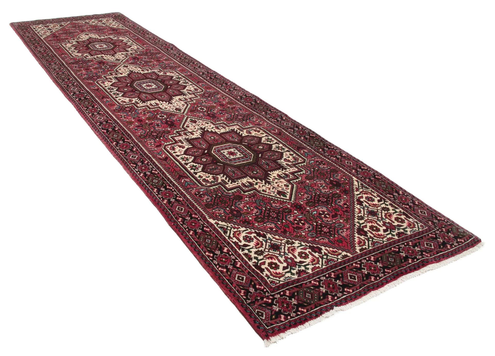 Handgeknüpfter Perserteppich, 80 × 310 cm, Wolle