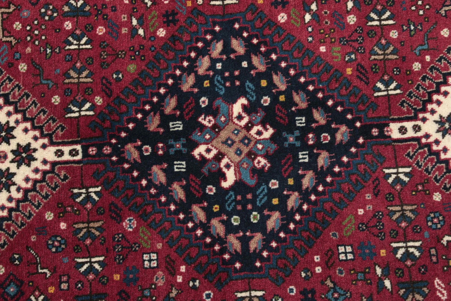Perserteppich 155 × 200 cm aus Wolle, handgeknüpft