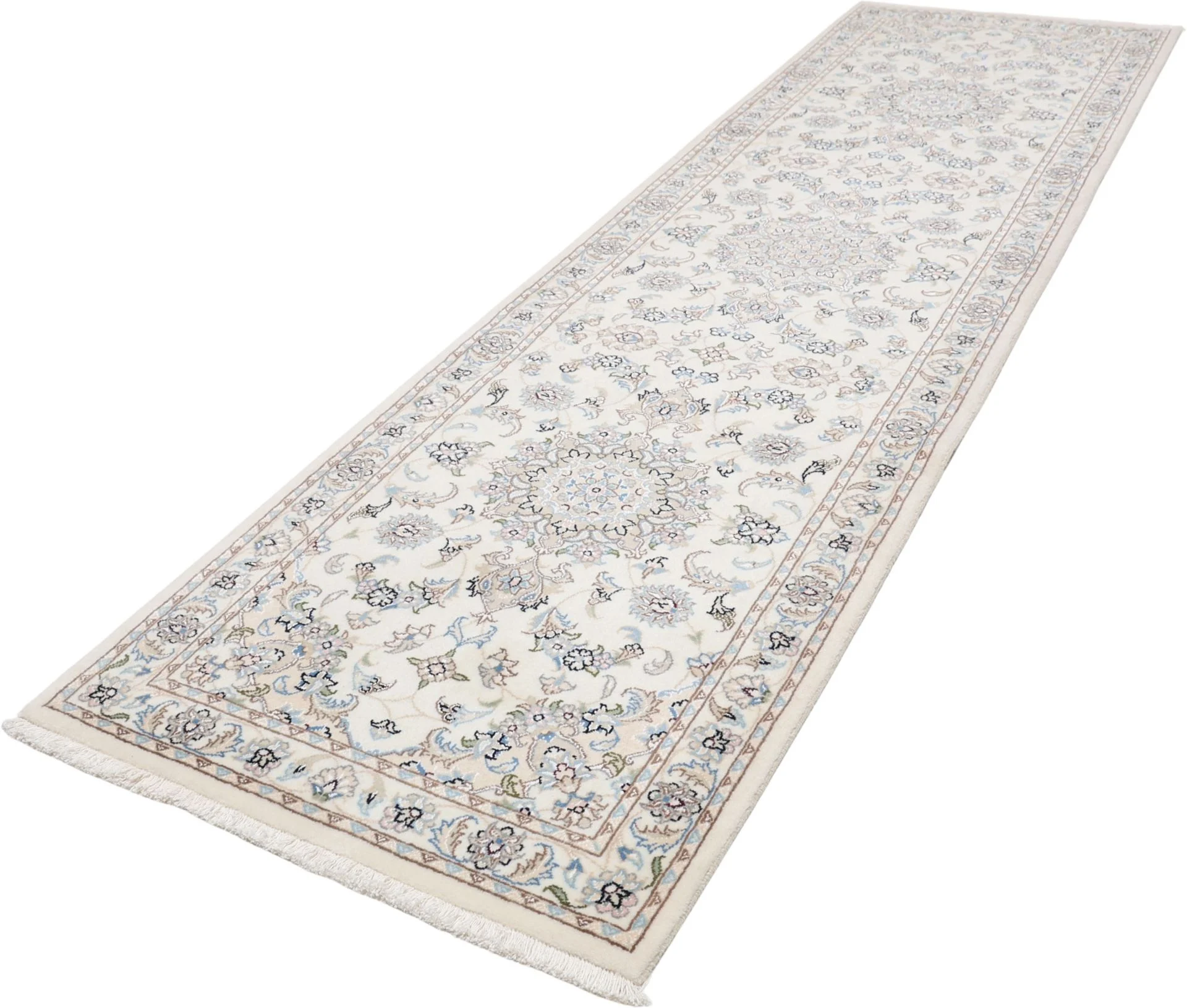 Handgeknüpfter Nain Perserteppich, 85 × 300 cm, Wolle