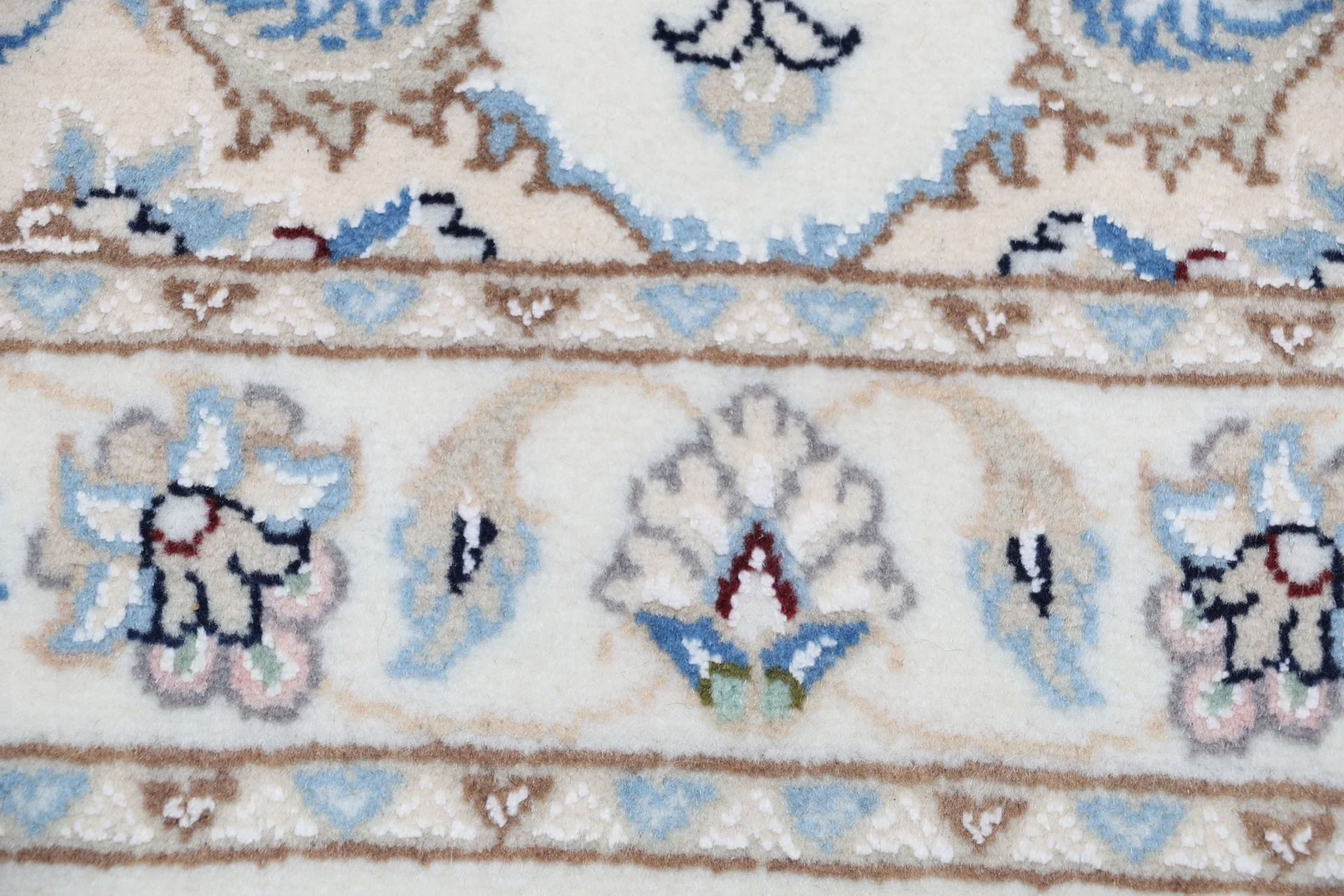 Handgeknüpfter Nain Perserteppich, 85 × 300 cm, Wolle