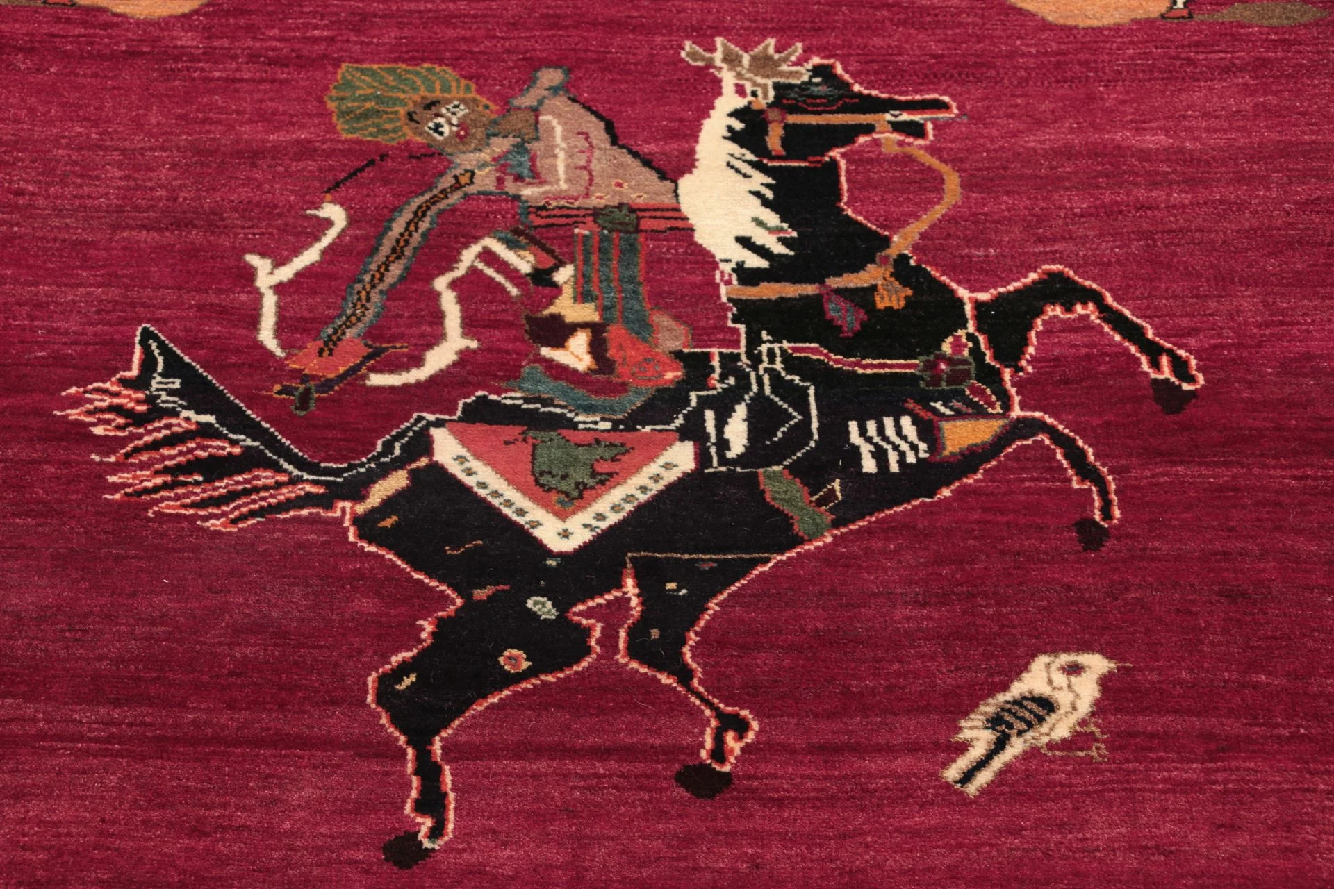 Qashqai Perserteppich aus Iran, 142 × 205 cm