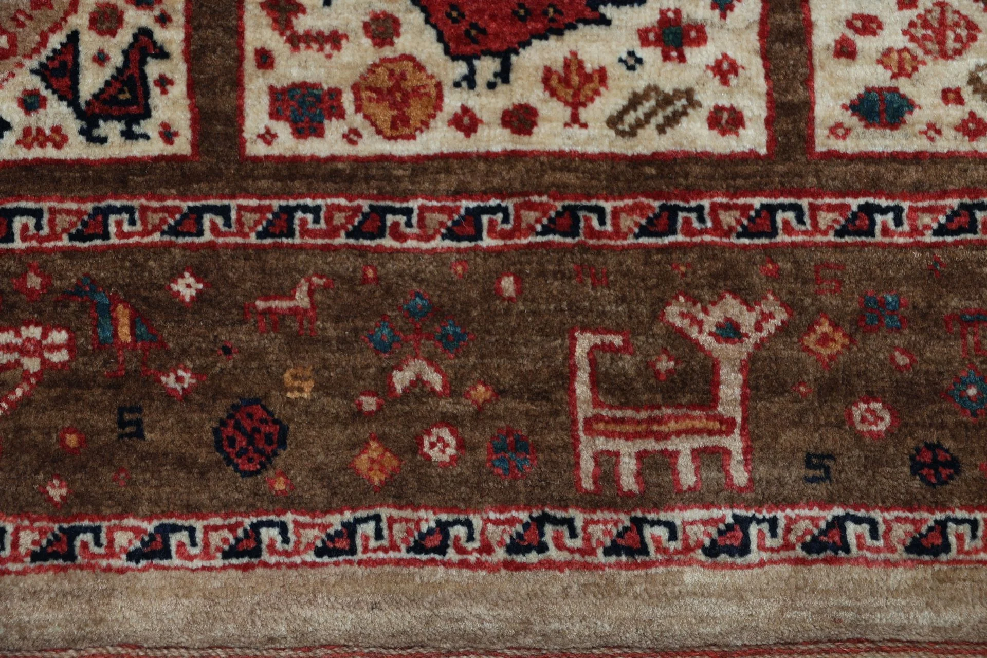 Handgeknüpfter Qashqai Perserteppich, 89 × 280 cm, Wolle