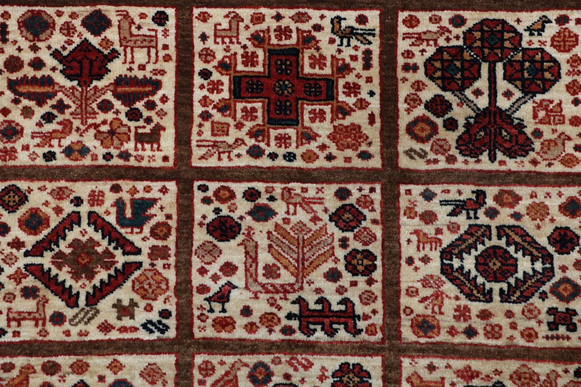 Handgeknüpfter Qashqai Perserteppich, 89 × 280 cm, Wolle