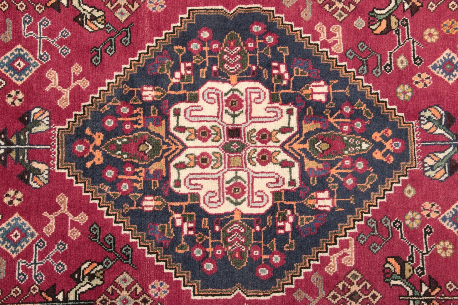 perserteppich-gashghai-137-x-195-cm-schurwolle-handgeknupft-2 Handgeknüpfter Qashqai Perserteppich, 137 × 195 cm, Wolle