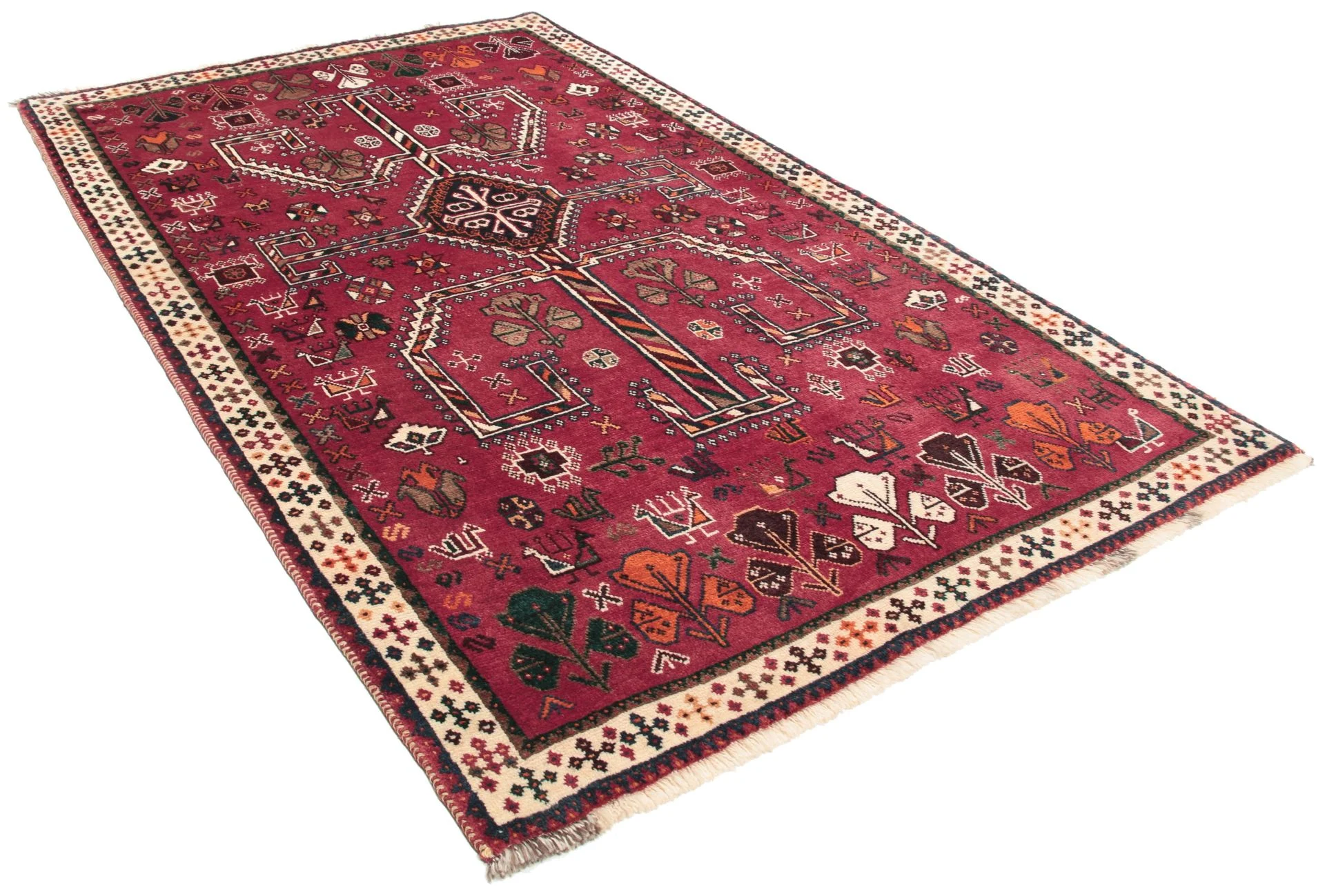 perserteppich-gashghai-118-x-195-cm-schurwolle-handgeknupft-1 Qashqai Perserteppich aus Iran, 118 × 195 cm
