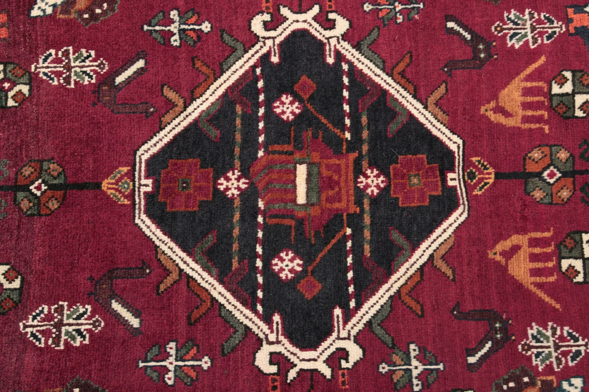 Qashqai Perserteppich aus Iran, 125 × 170 cm