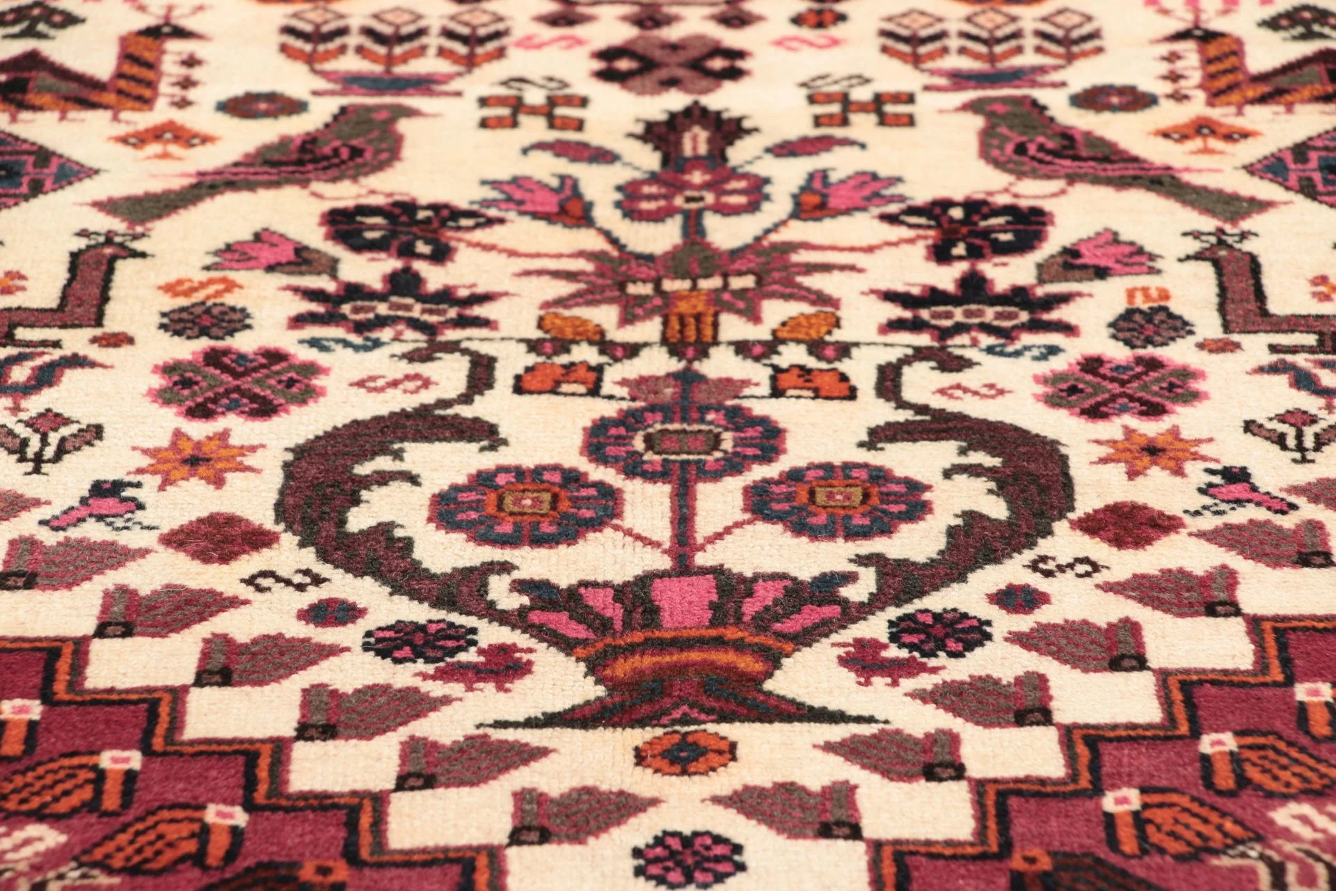 Qashqai Perserteppich 142 × 205 cm aus Wolle, handgeknüpft