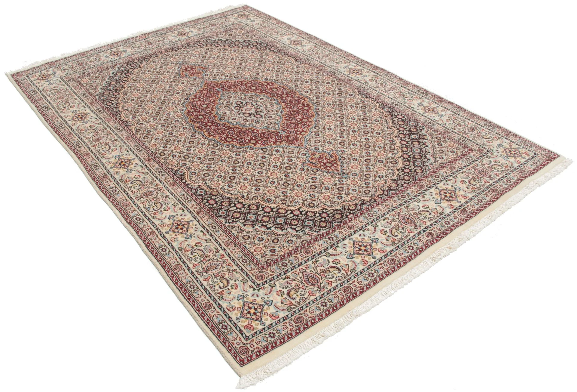 Moud Perserteppich aus Iran, 145 × 205 cm