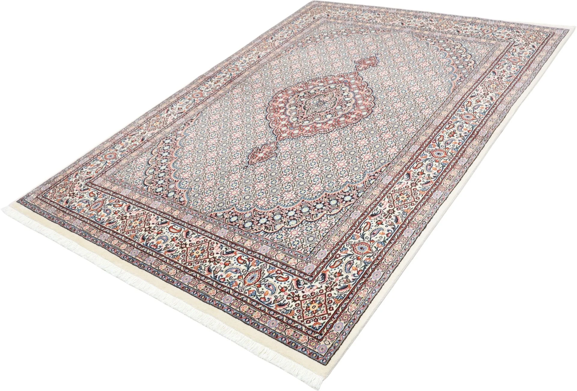 Moud Perserteppich aus Iran, 162 × 235 cm