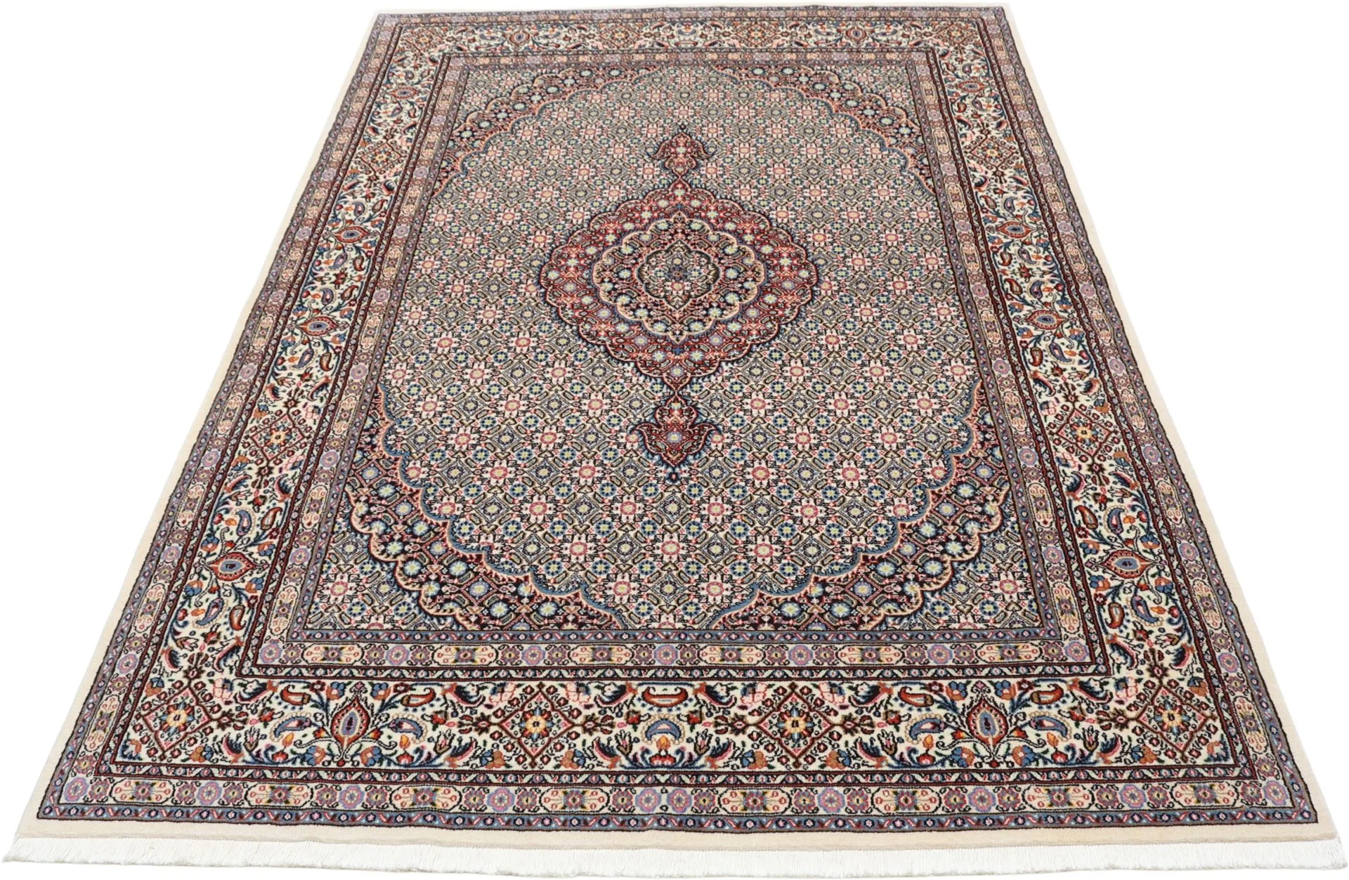 Moud Perserteppich aus Iran, 162 × 235 cm