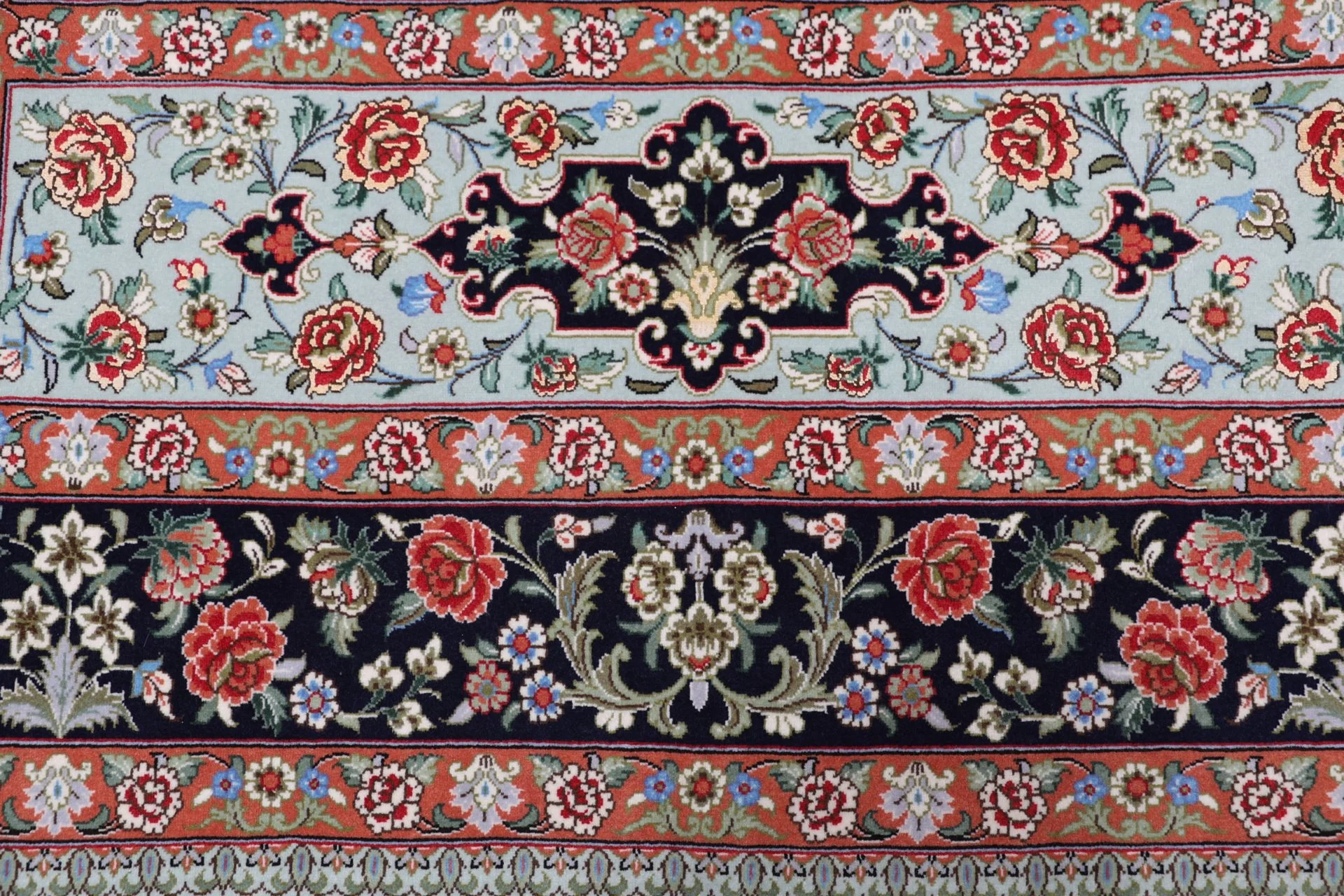 Handgeknüpfter Ghom Perserteppich, 152 × 232 cm, Wolle