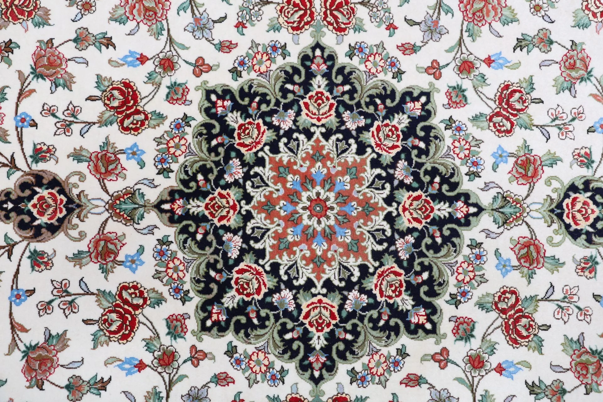 Handgeknüpfter Ghom Perserteppich, 152 × 232 cm, Wolle