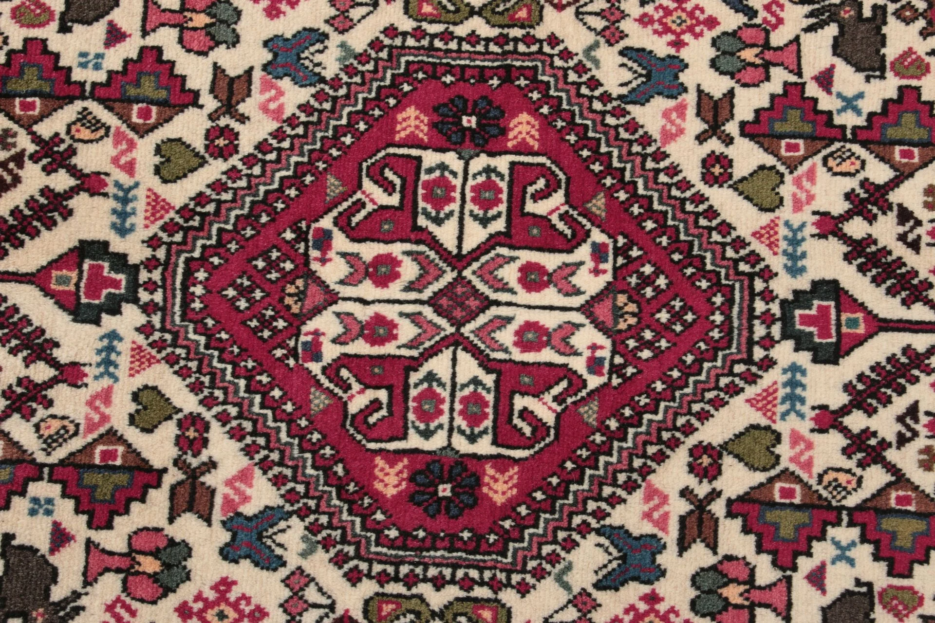 Perserteppich 155 × 205 cm aus Wolle, handgeknüpft