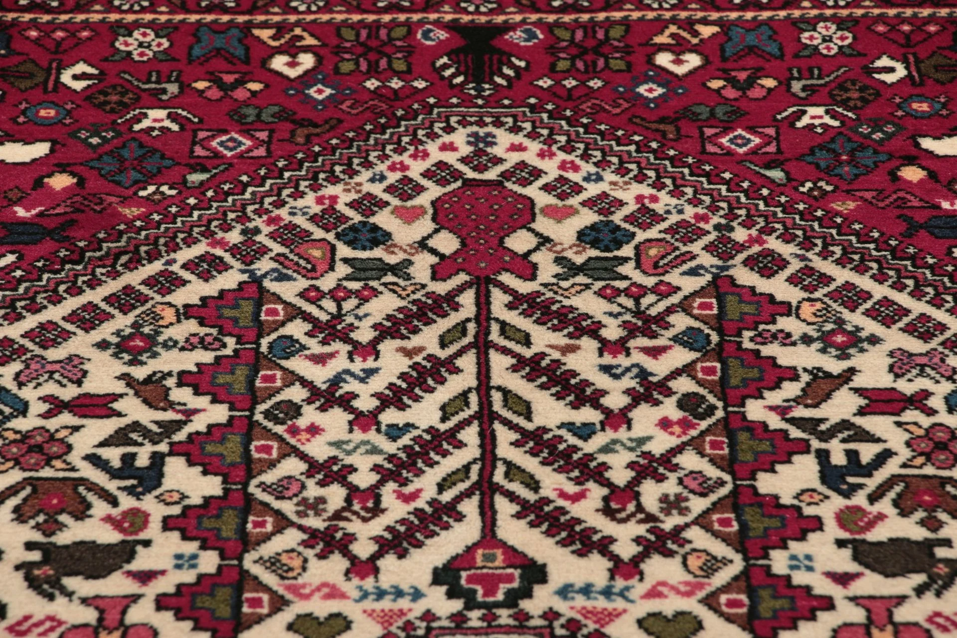 Perserteppich 155 × 205 cm aus Wolle, handgeknüpft