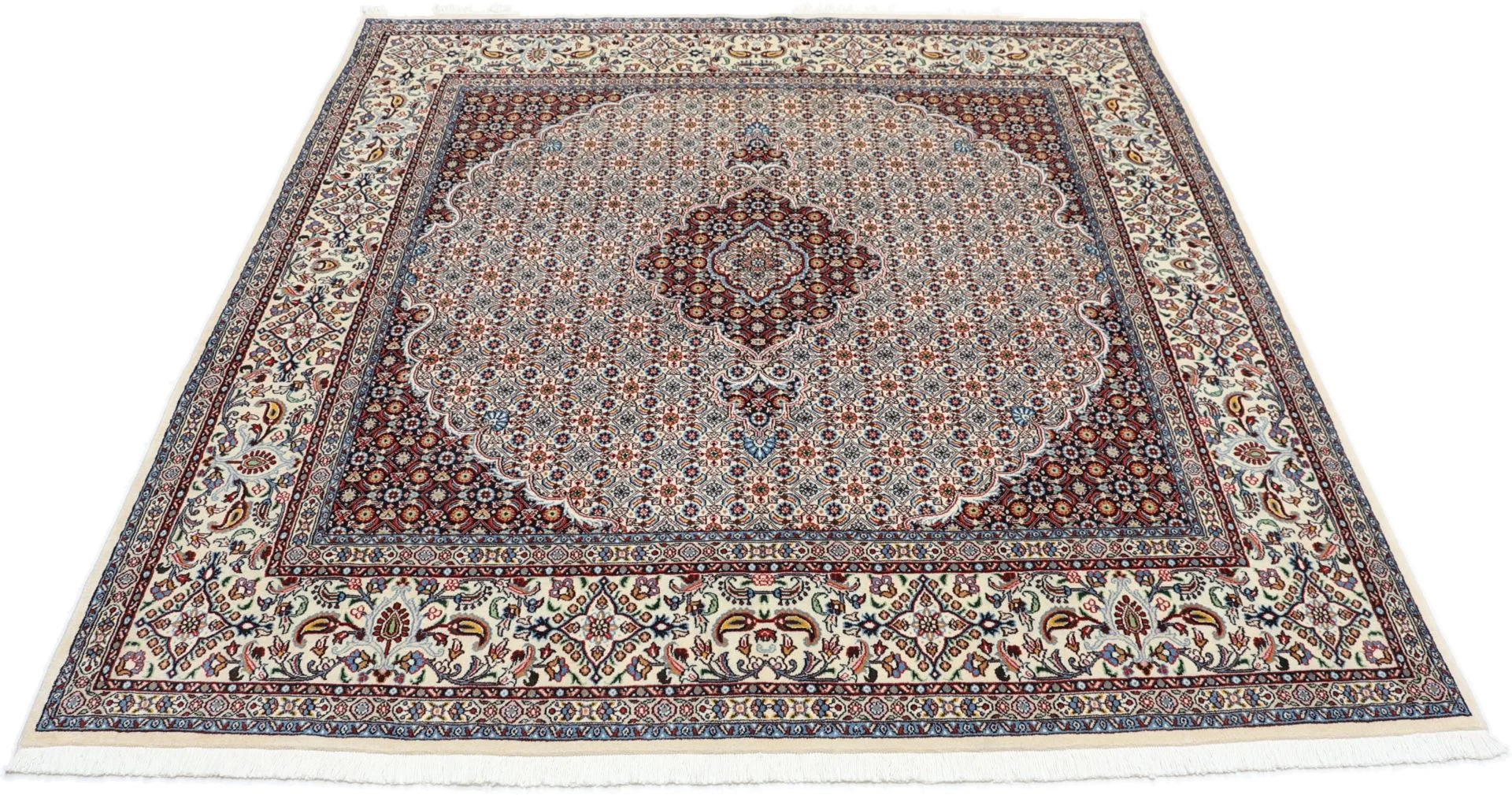 Handgeknüpfter Moud Perserteppich 192 × 205 cm
