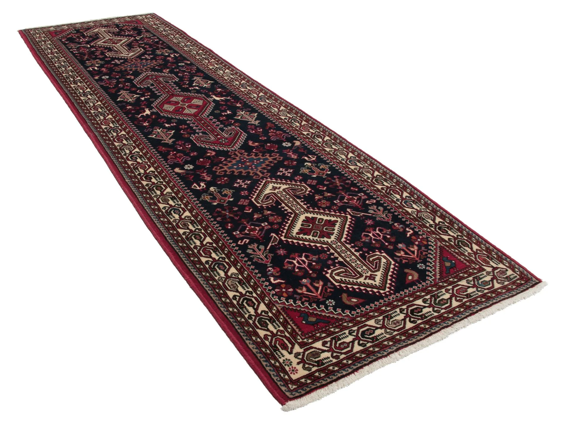 perserteppich-nasrabad-86-x-293-cm-schurwolle-handgeknupft-laufer-1 Perserteppich aus Iran, 86 × 293 cm