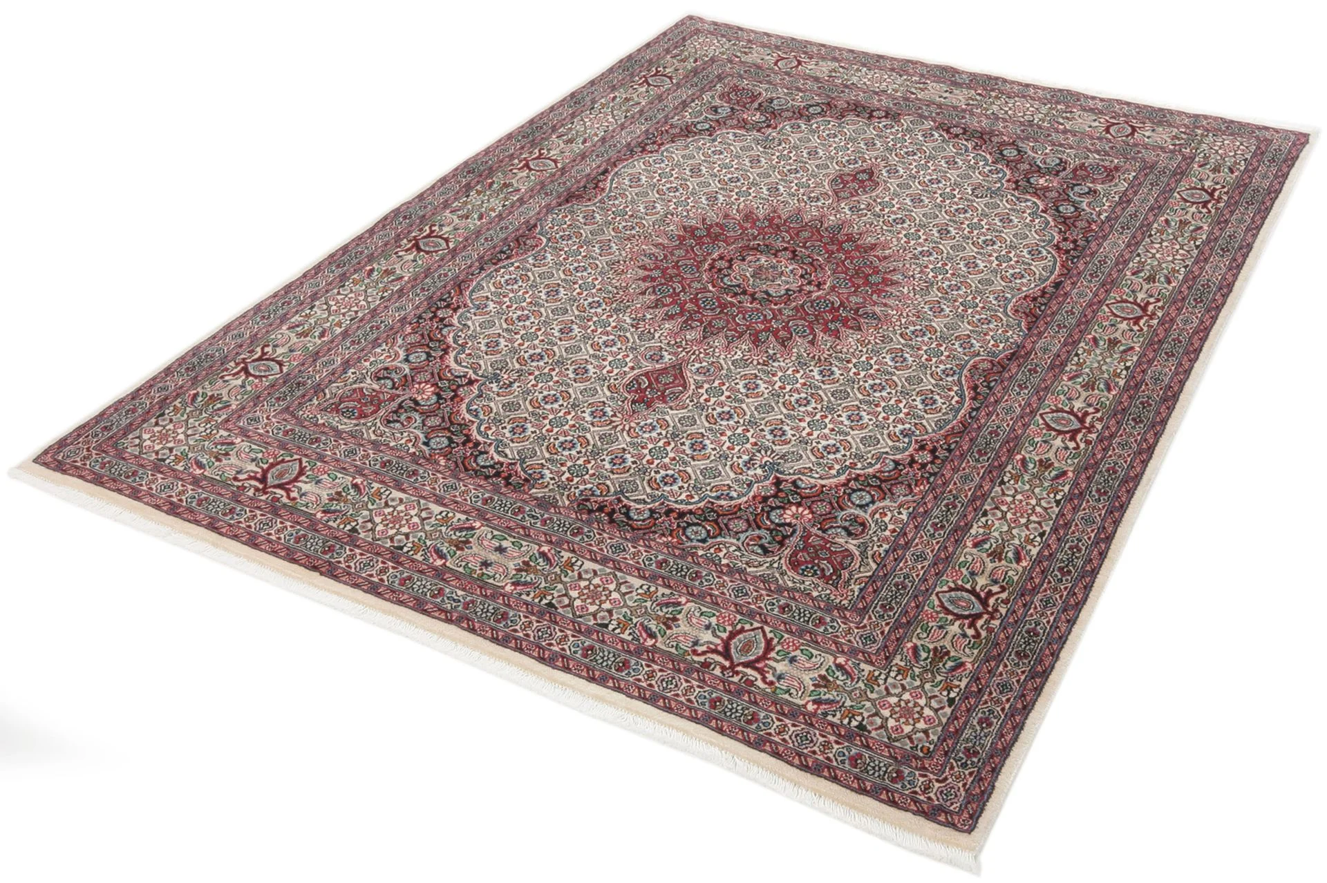 Moud Perserteppich 152 × 205 cm aus Wolle, handgeknüpft