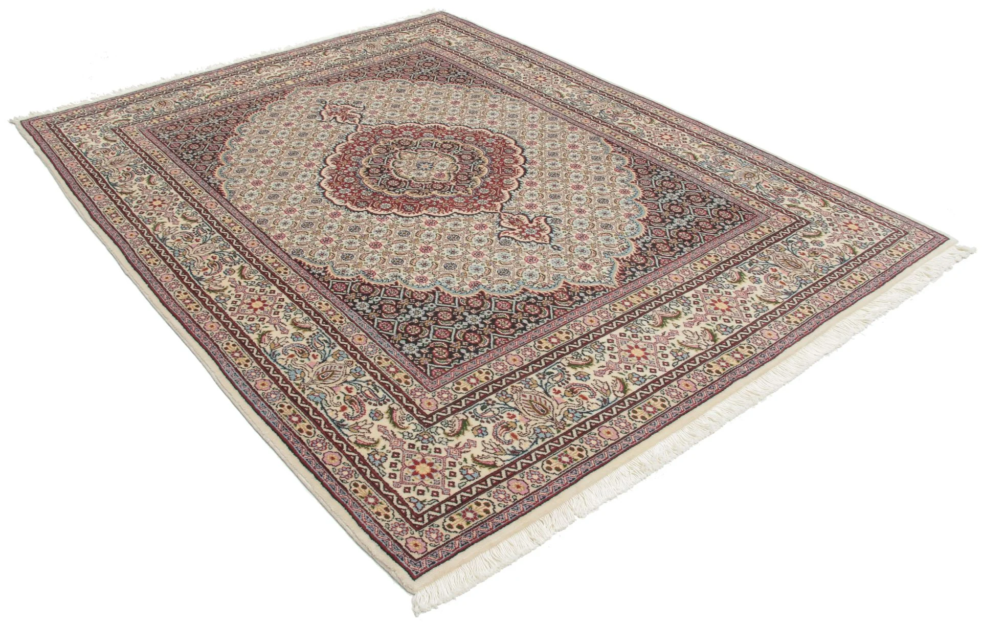 Moud Perserteppich aus Iran, 152 × 207 cm