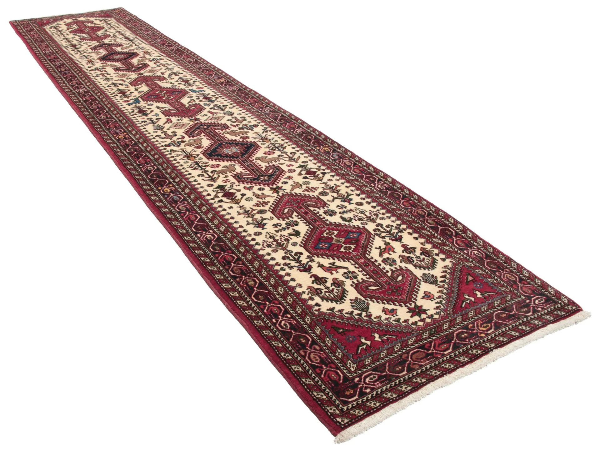 Handgeknüpfter Perserteppich 85 × 390 cm