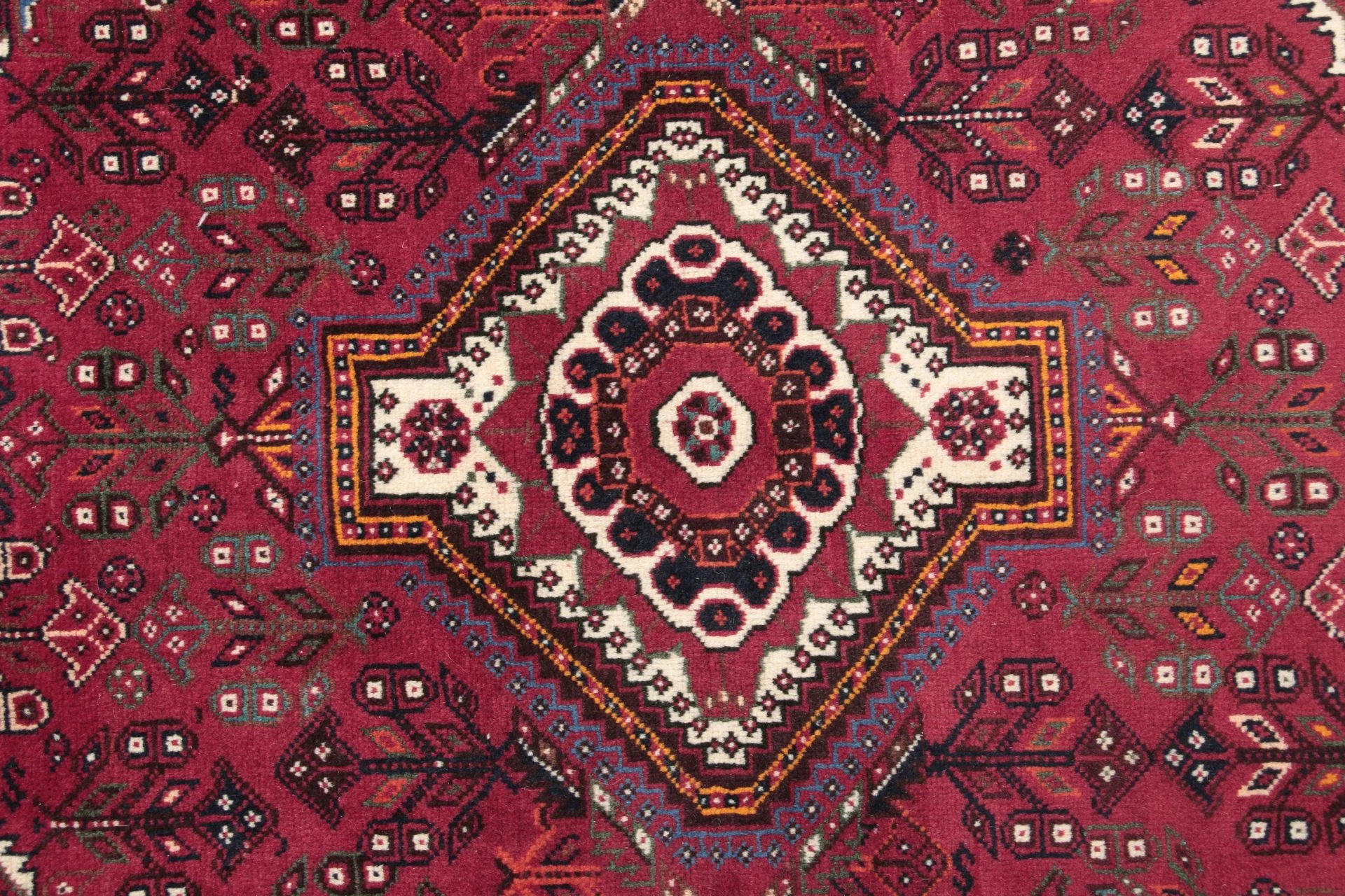 Handgeknüpfter Qashqai Perserteppich, 130 × 180 cm, Wolle