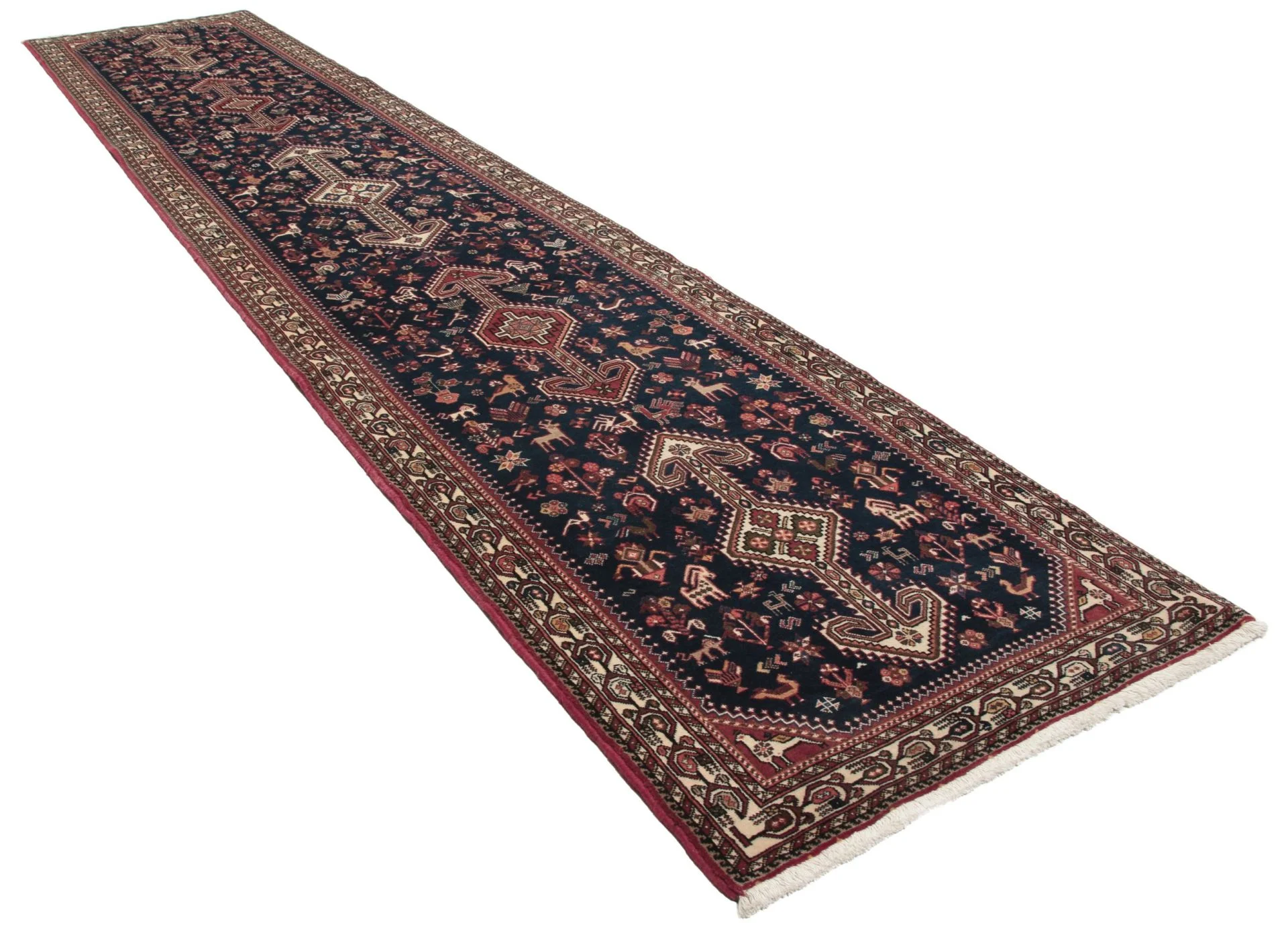 Perserteppich 81 × 393 cm aus Wolle, handgeknüpft