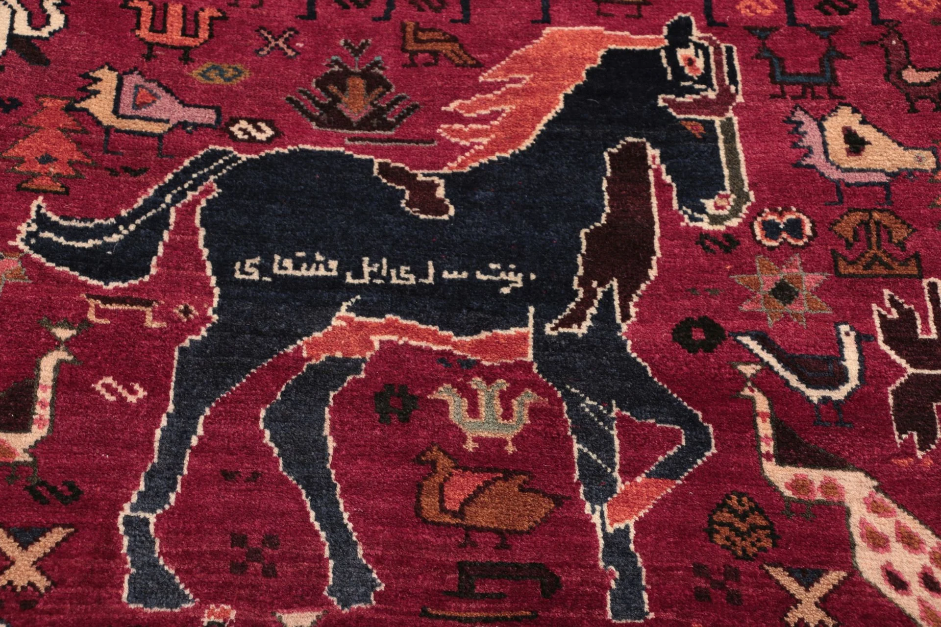 Qashqai Perserteppich 122 × 203 cm aus Wolle, handgeknüpft