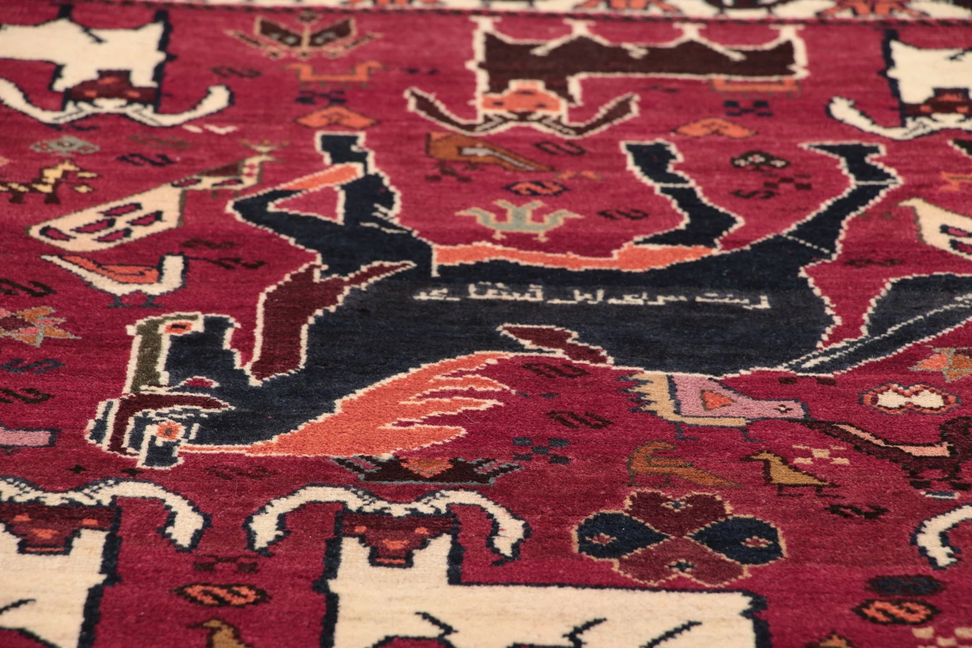 Qashqai Perserteppich 122 × 203 cm aus Wolle, handgeknüpft