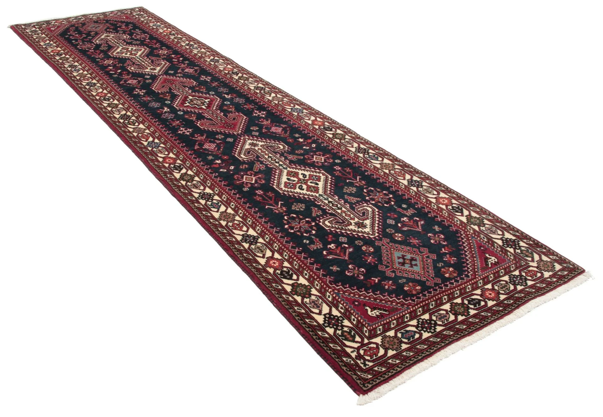 Perserteppich 78 × 310 cm aus Wolle, handgeknüpft