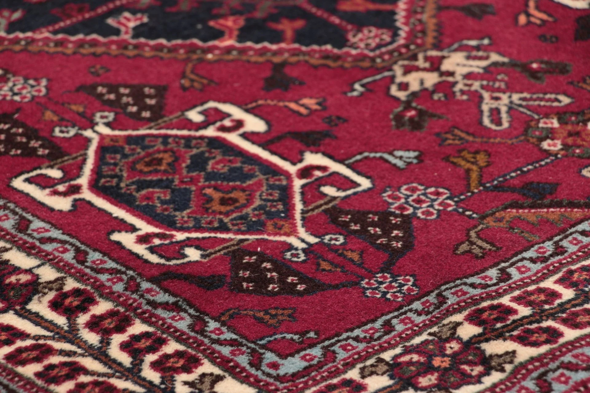 Qashqai Perserteppich aus Iran, 80 × 250 cm