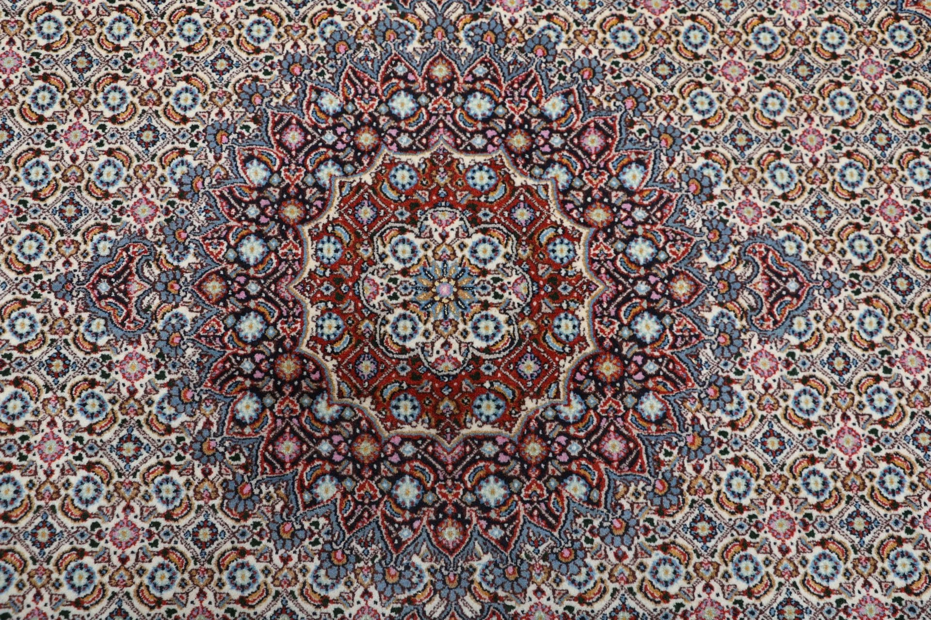 perserteppich-moud-192-x-205-cm-schurwolle-handgeknupft-floral-19 Handgeknüpfter Moud Perserteppich 192 × 205 cm