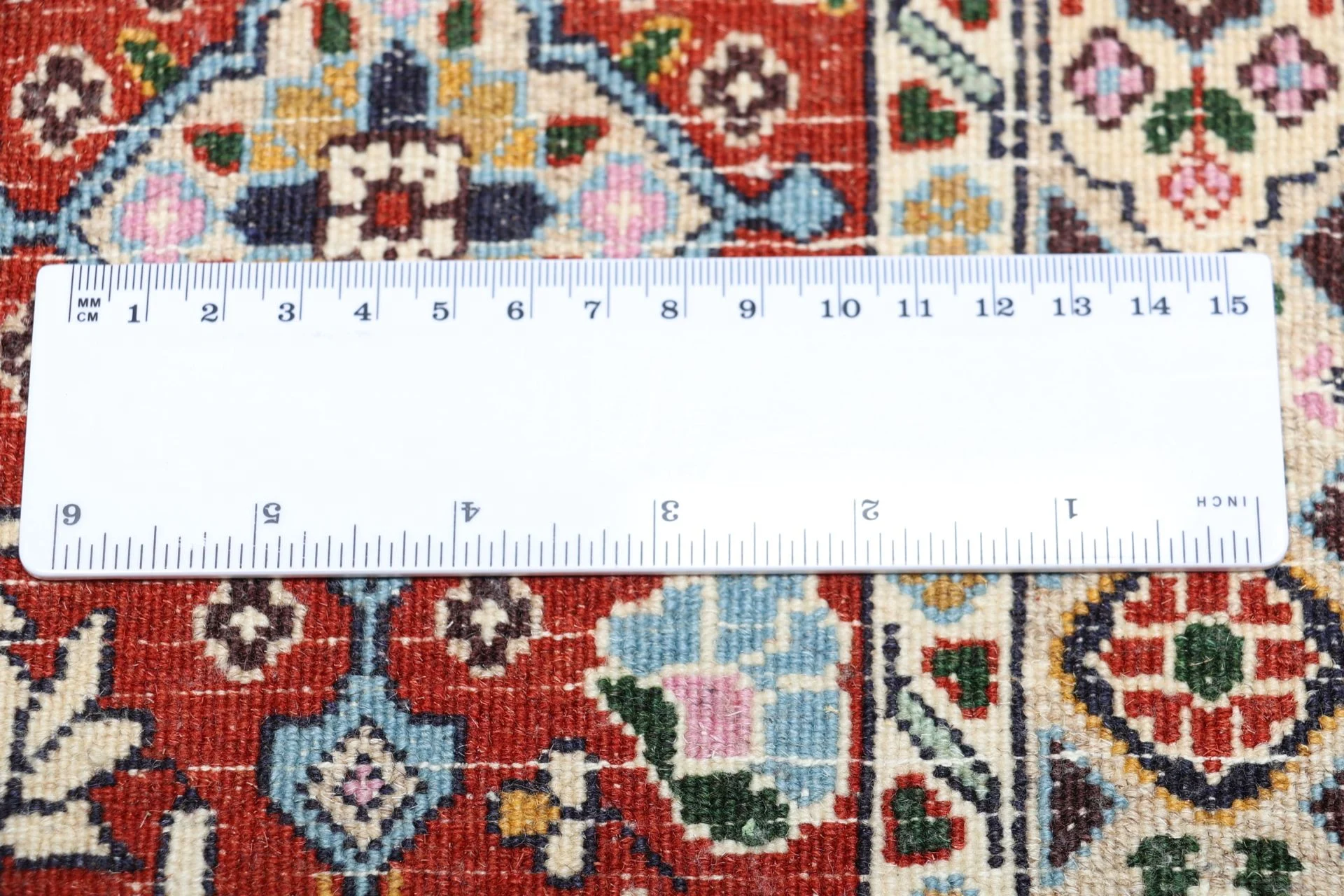 perserteppich-moud-192-x-205-cm-schurwolle-handgeknupft-floral-21 Handgeknüpfter Moud Perserteppich 192 × 205 cm