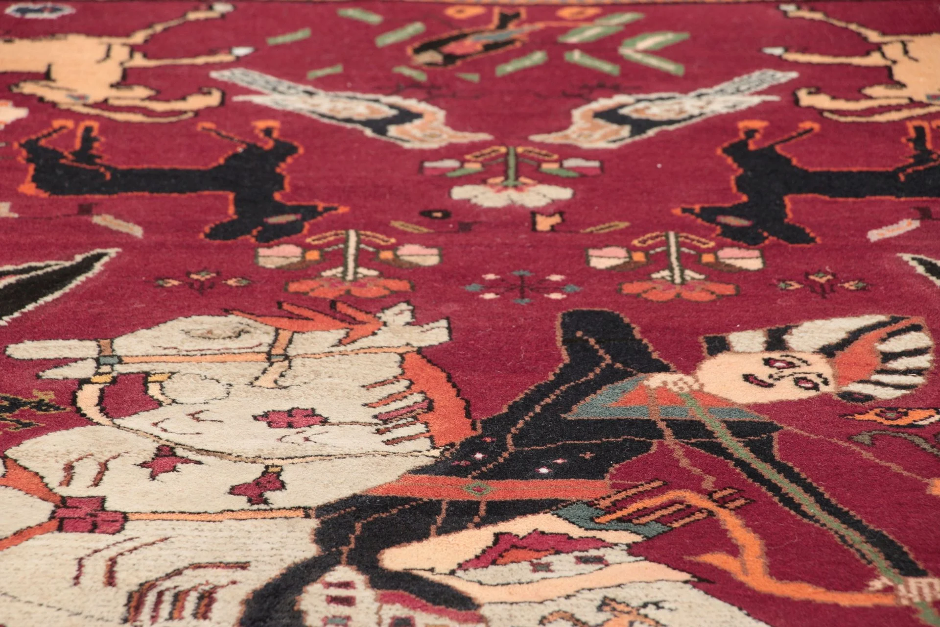 Qashqai Perserteppich 130 × 217 cm aus Wolle, handgeknüpft