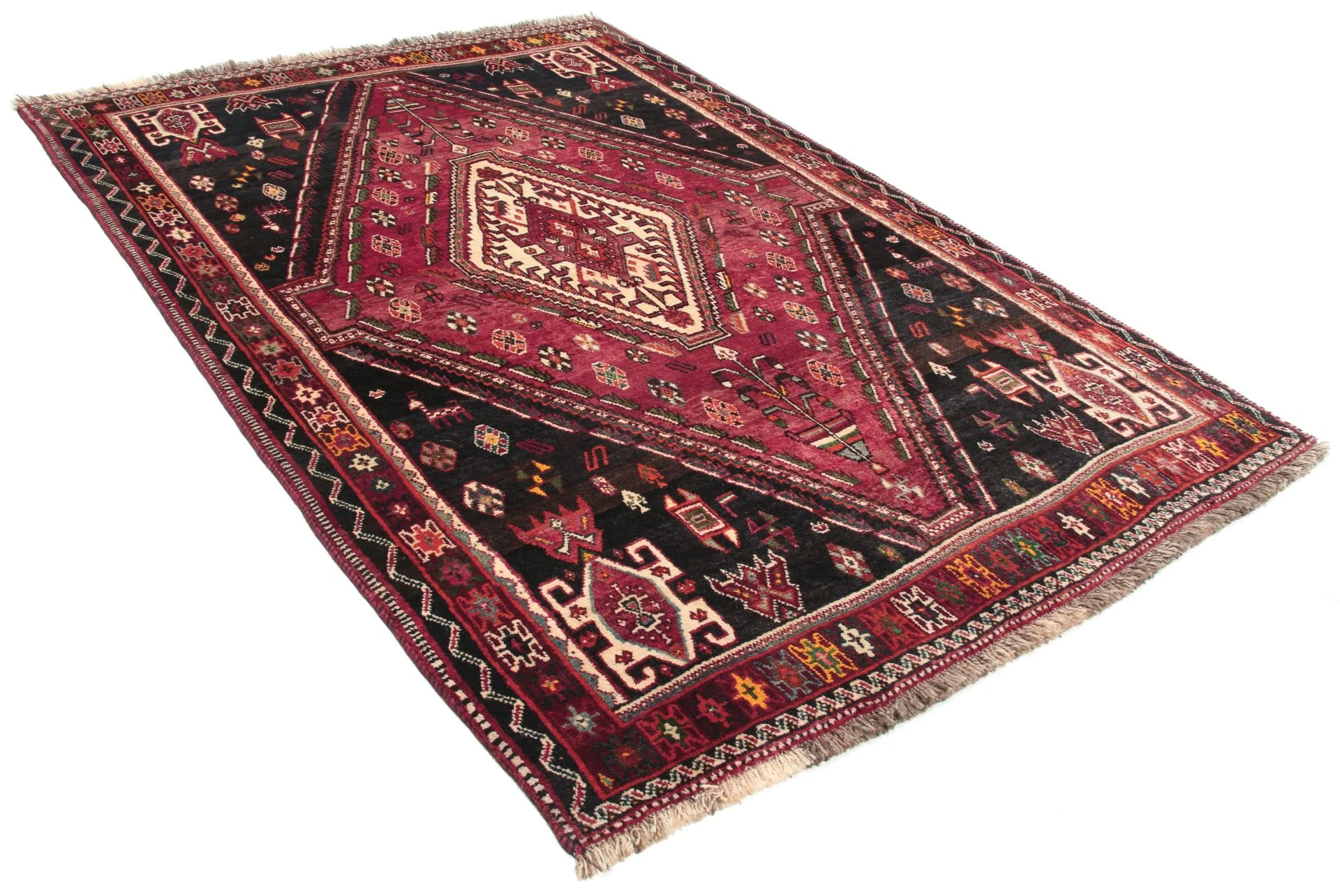 Qashqai Perserteppich aus Iran, 137 × 193 cm